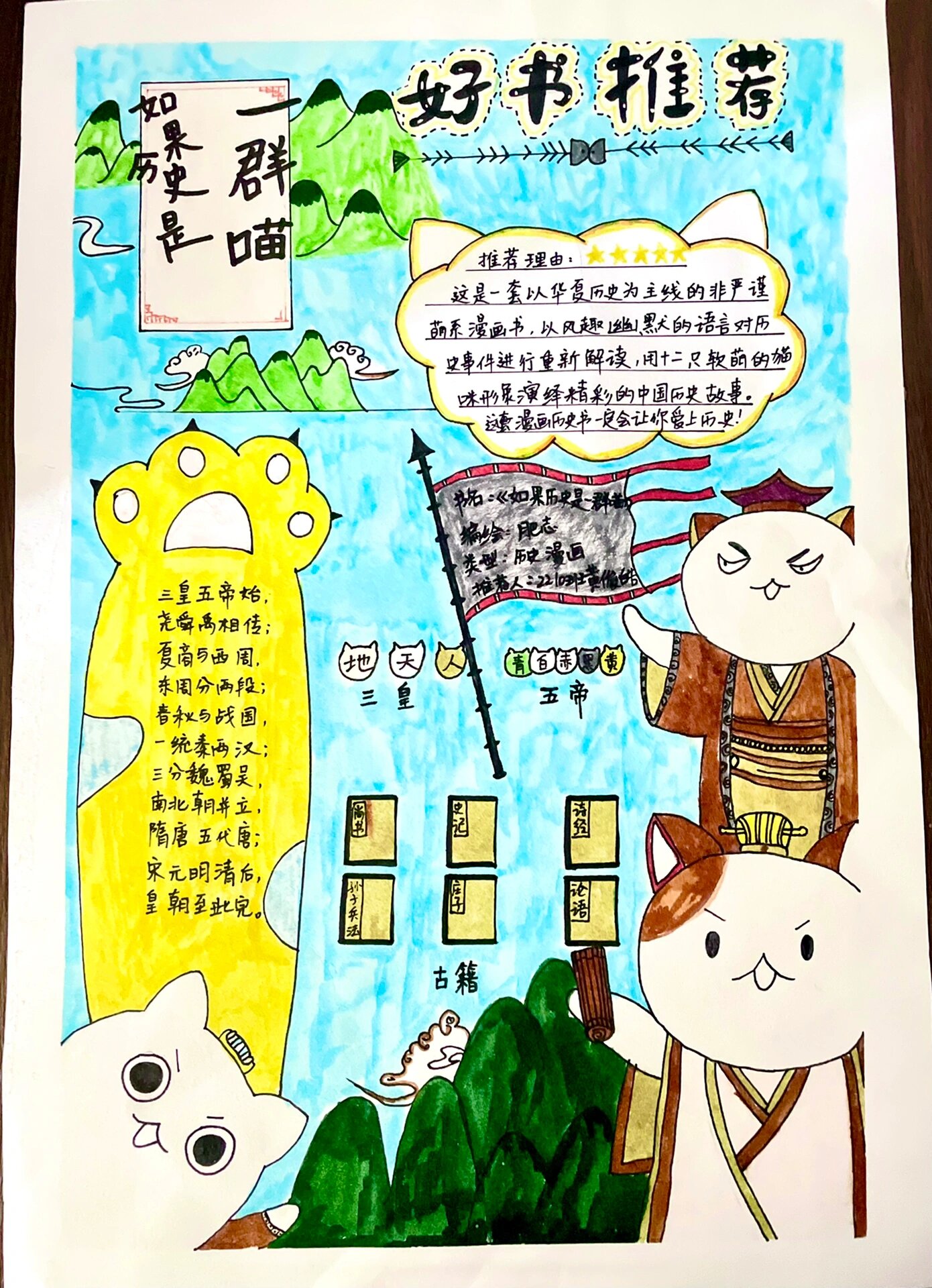 孩子的手抄报不用愁了!好书推荐海报模板