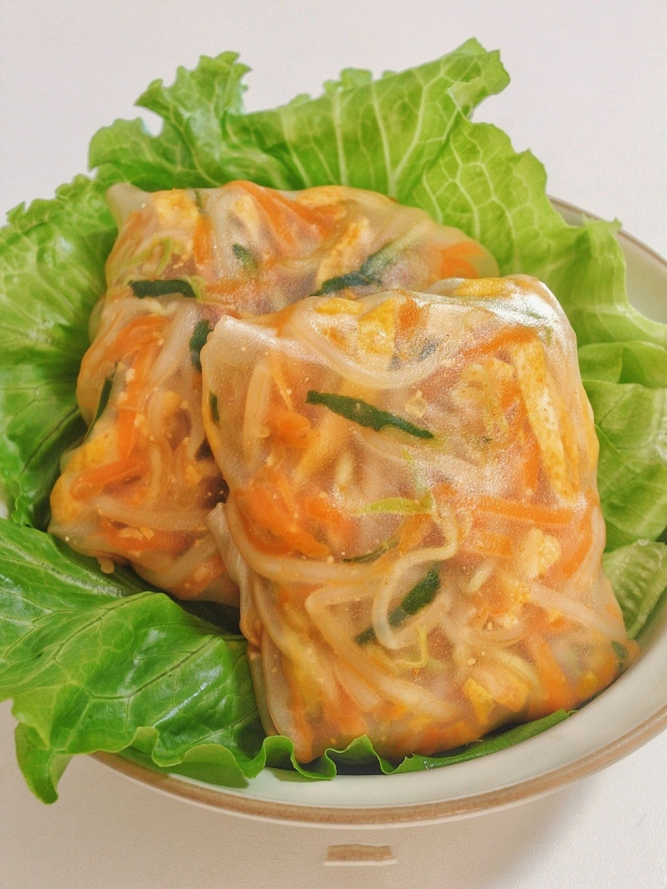 减脂餐|才199kcal75解馋低卡卷凉皮 没想到春卷皮还能这样吃?