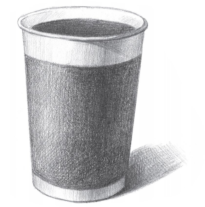 7315铅笔素描如此简单-纸杯