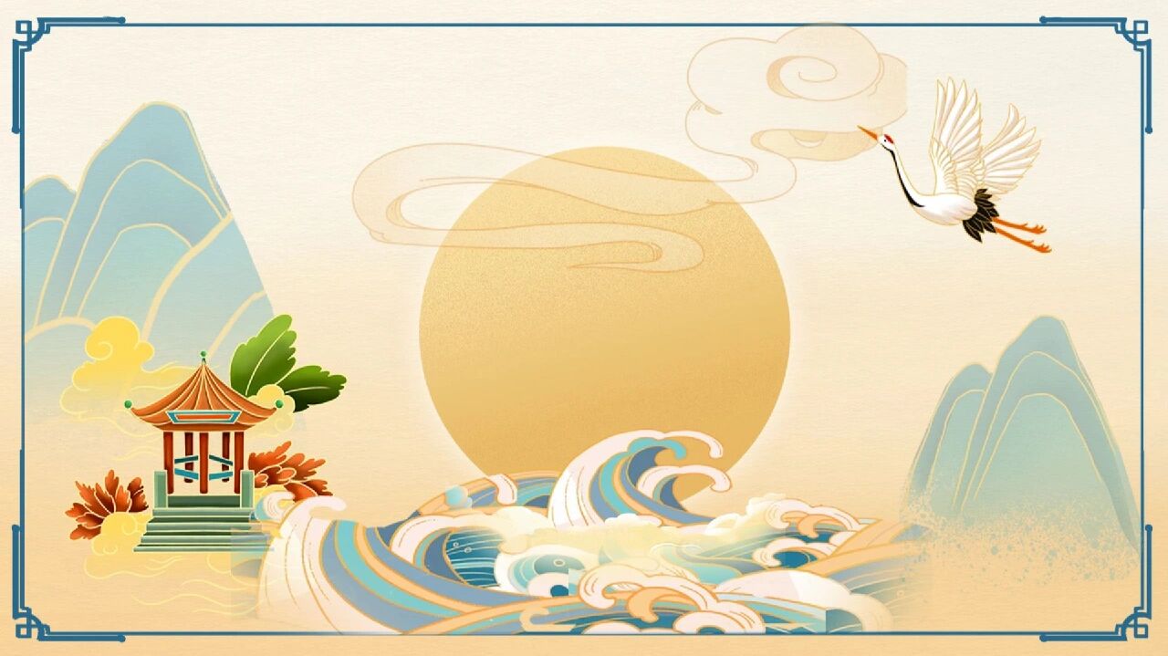 背景素材丨98国潮古风横屏背景图7878