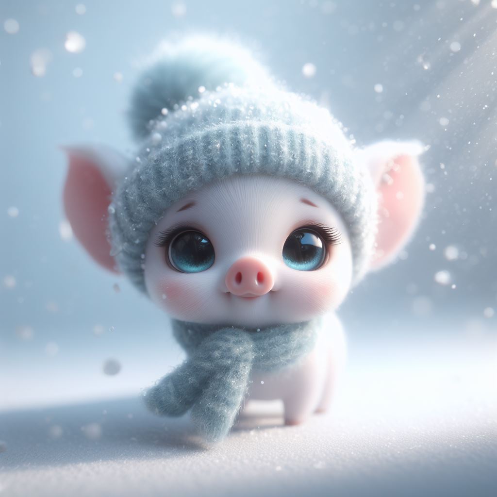 ai头像绘图精美壁纸 让我来介绍一下我的"笨笨猪"头像吧!