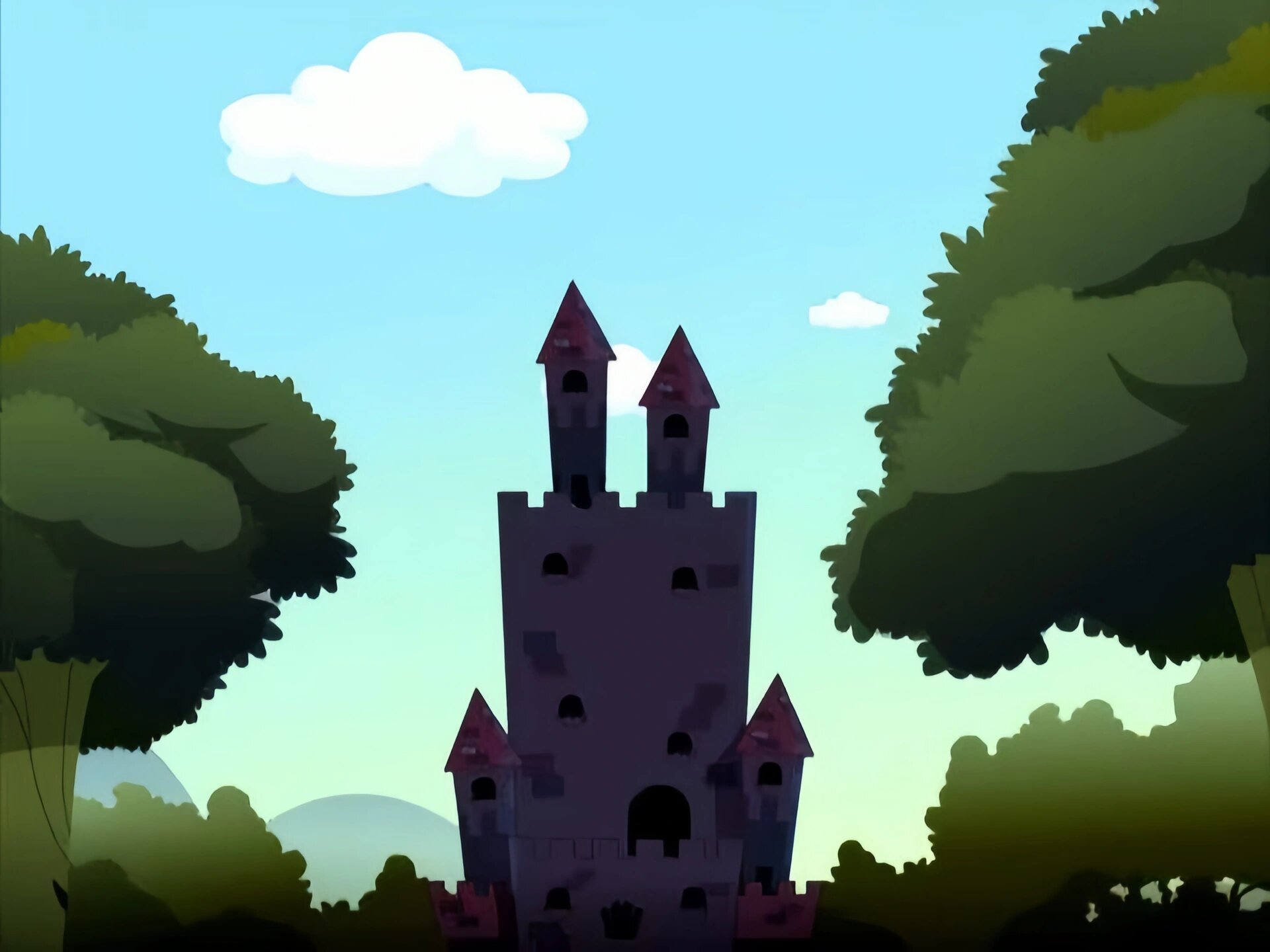 灰太狼狼堡背景图素材