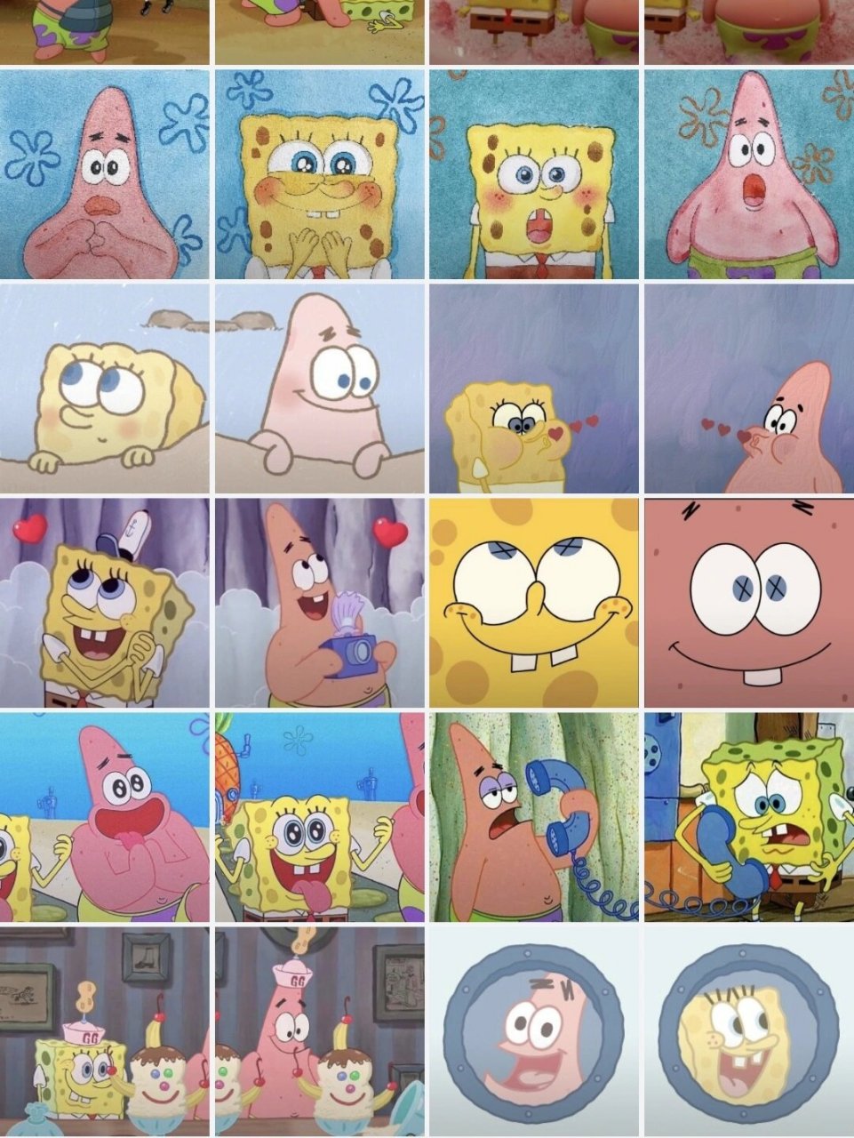 海绵宝宝网络热门情头!点进首页有大图嗷!