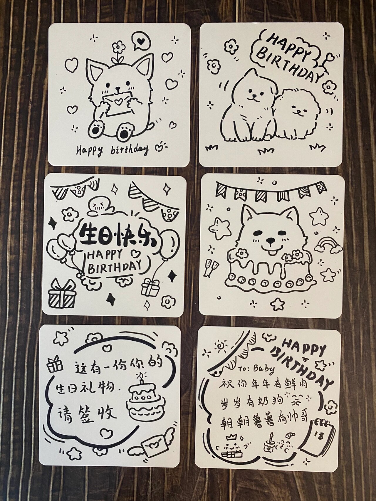 简笔画|给闺蜜或者朋友的生日贺卡准备了吗