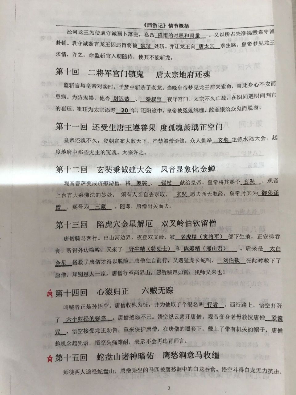 西游记内容梗概第九至第五十二回 翻书翻出来的 不全