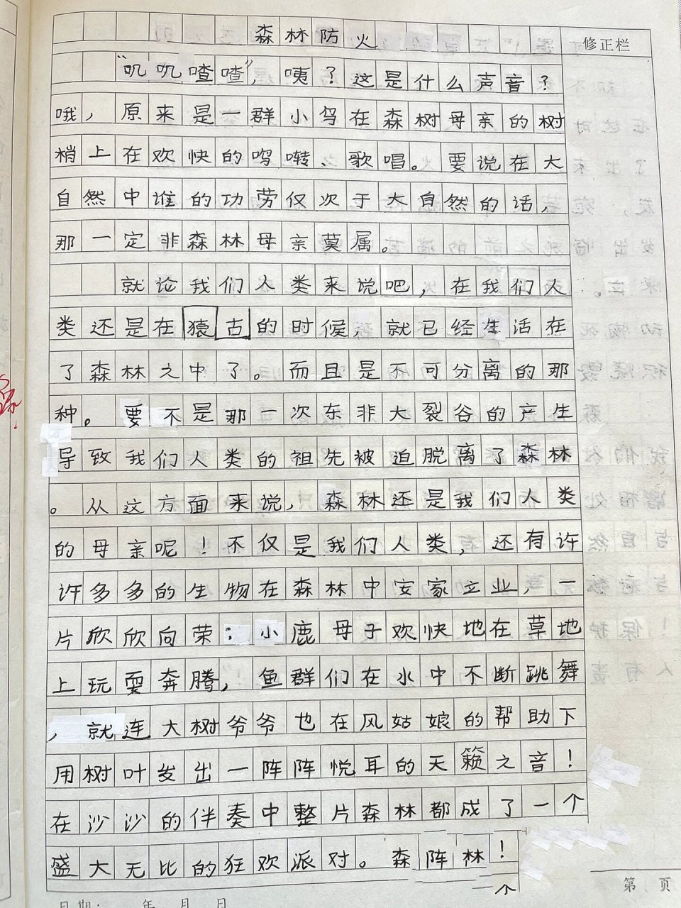 防火作文400字图片