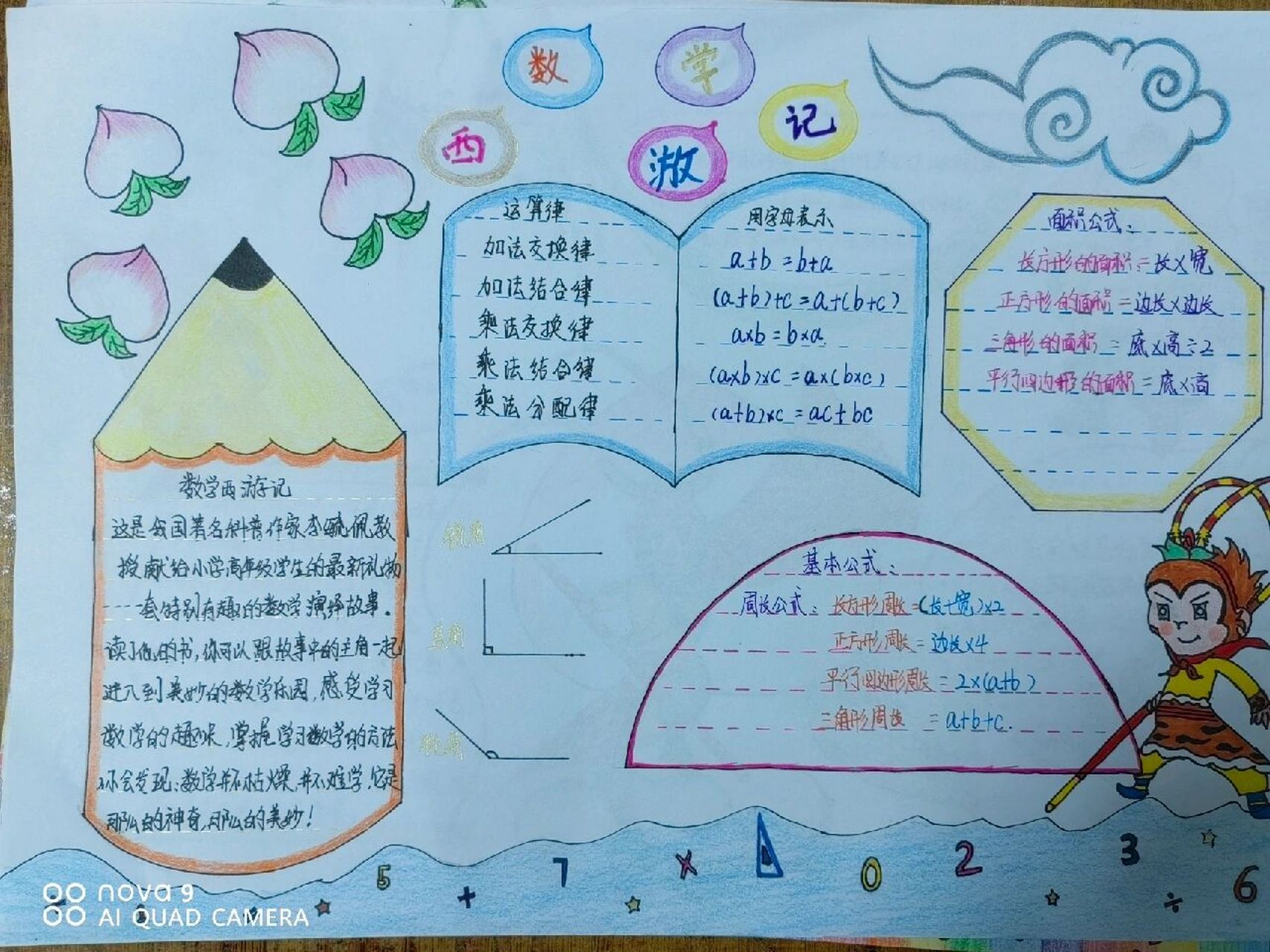 数学西游记手抄报