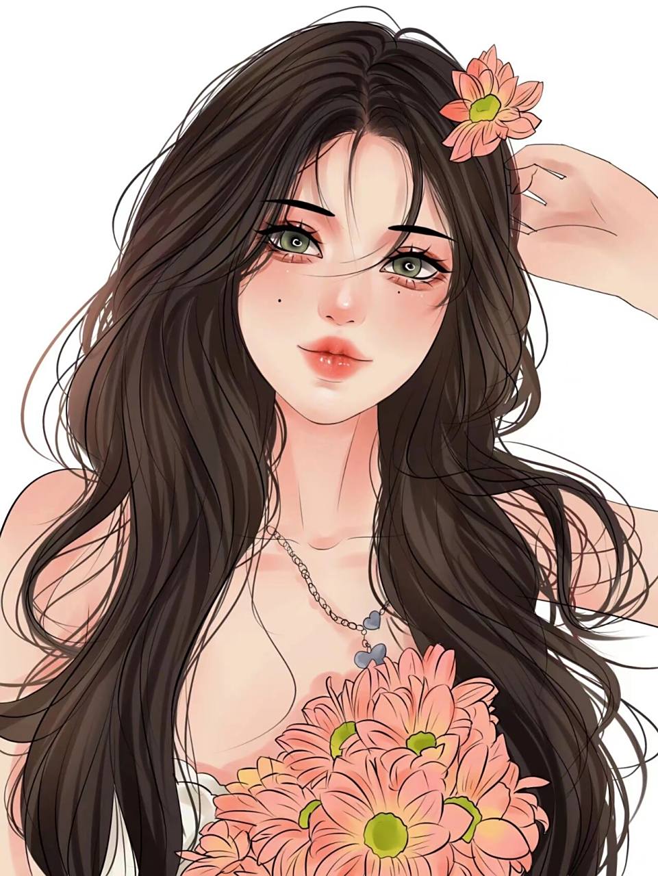 手绘画一个自信好看时尚的女生动漫头像 日常画画分享  分享一组自信