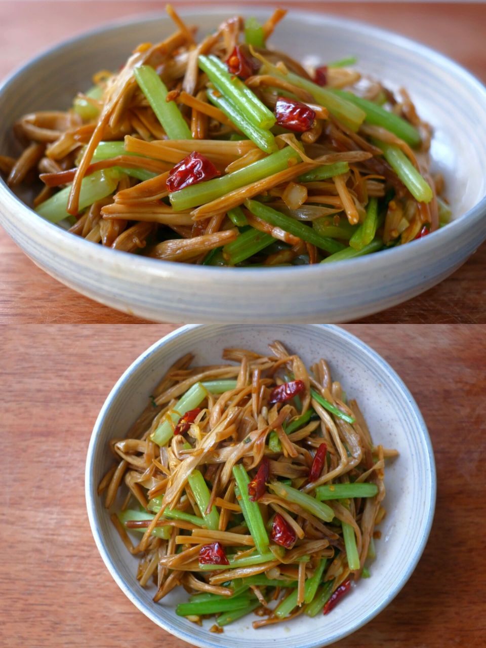 家常菜素菜100道85|炒黄花菜 92 	 食材:干黄花菜 芹菜 蒜头 干辣椒