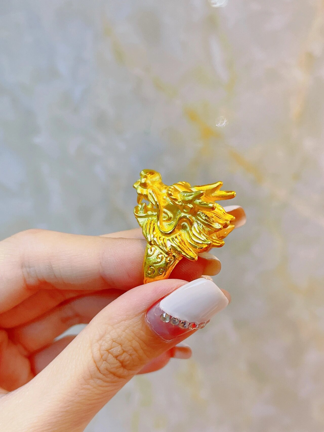 48克黄金龙头戒指