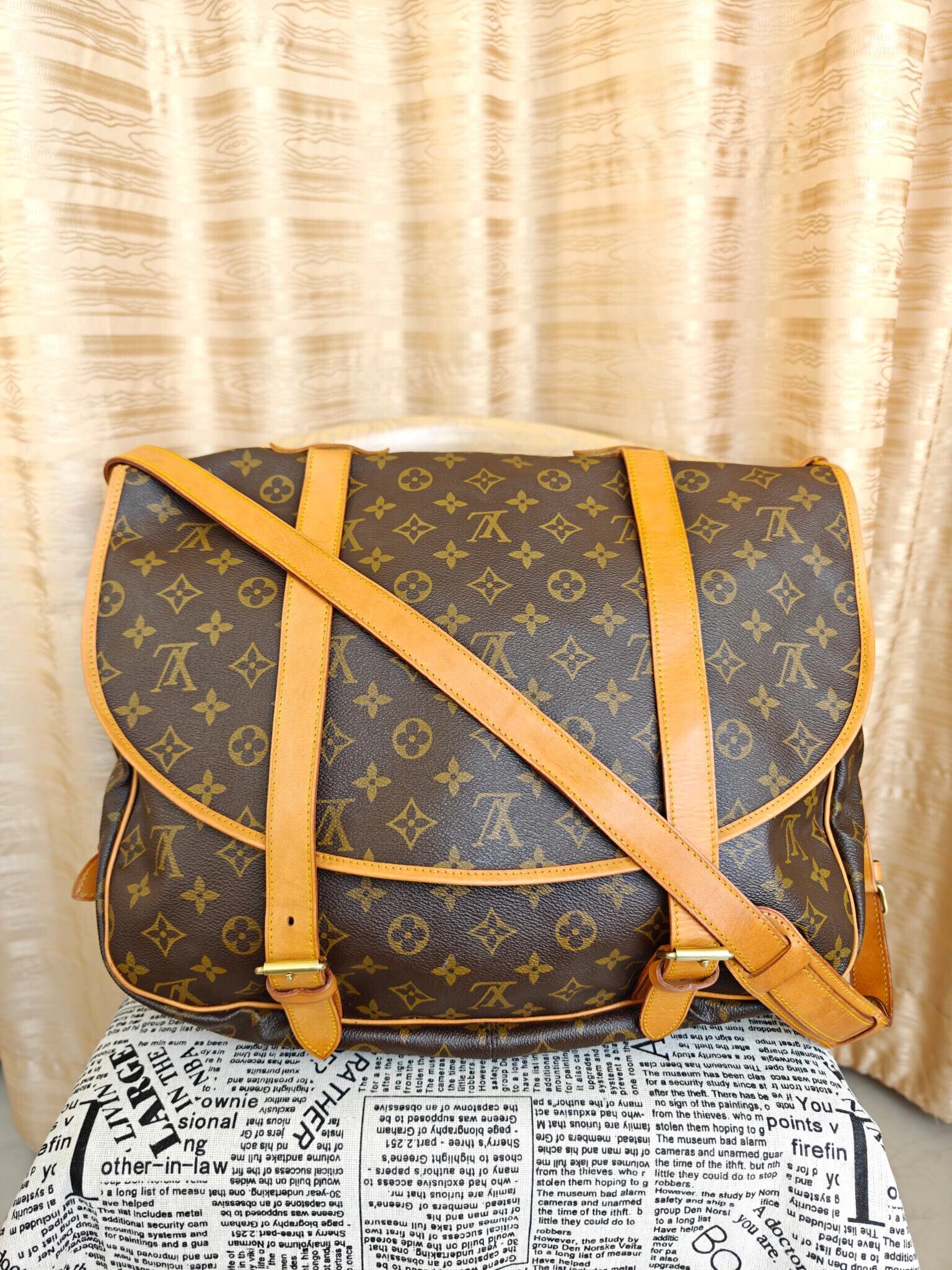 lv稀有好品大双子星 lv老花大号双子星斜挎包 白菜价904880 双子星