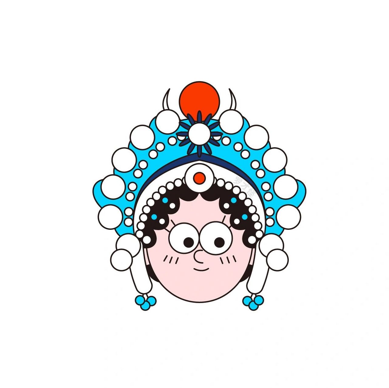 这次画了16组京剧头像,你能认出哪个人物呢?