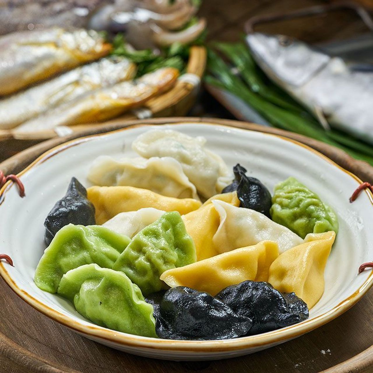 【融化包退】船歌鱼水饺墨鱼鲅鱼海鲜饺子230g*4,126入!