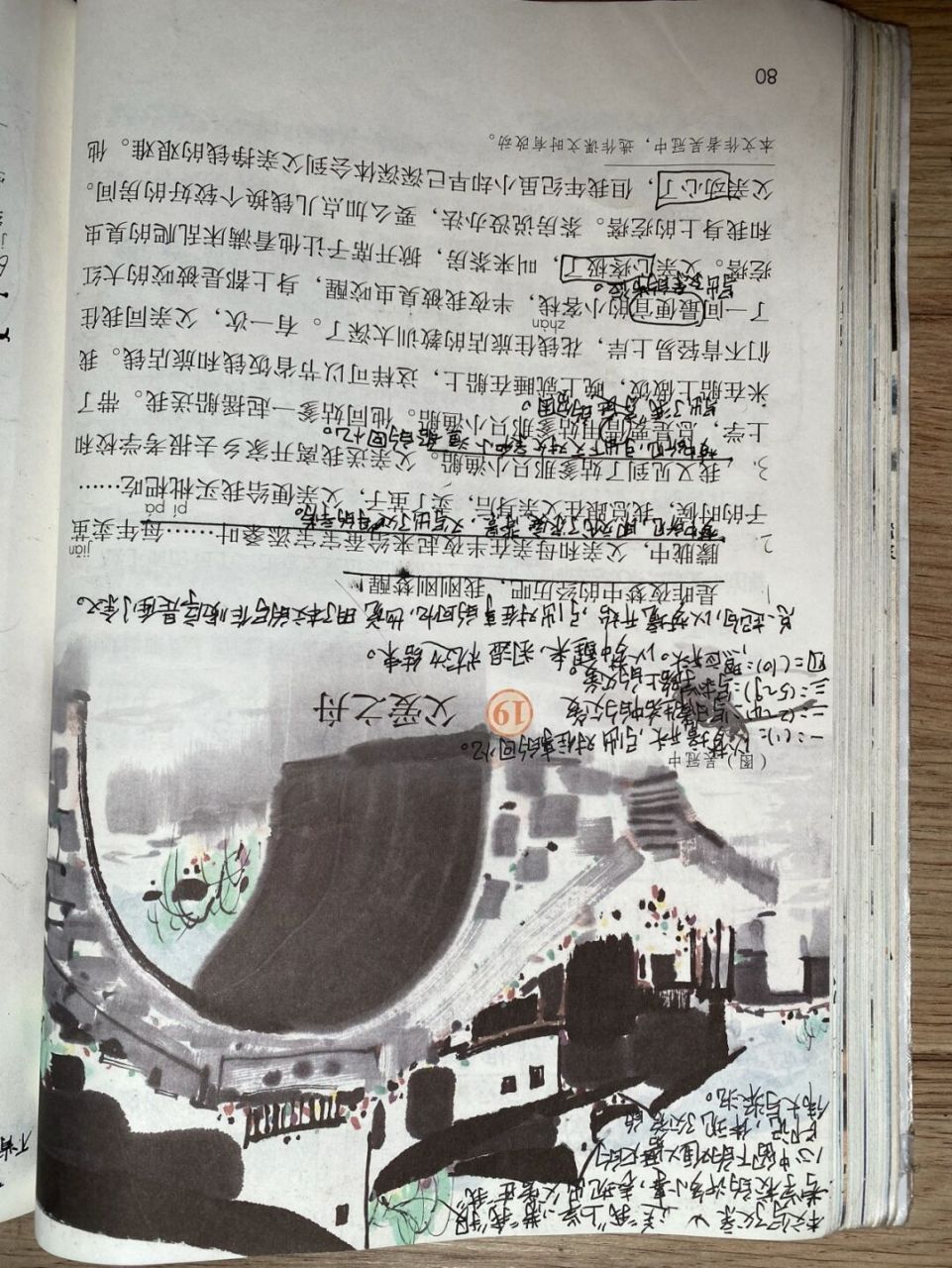 五年级上册第十九课《父爱之舟》笔记94 #语文笔记