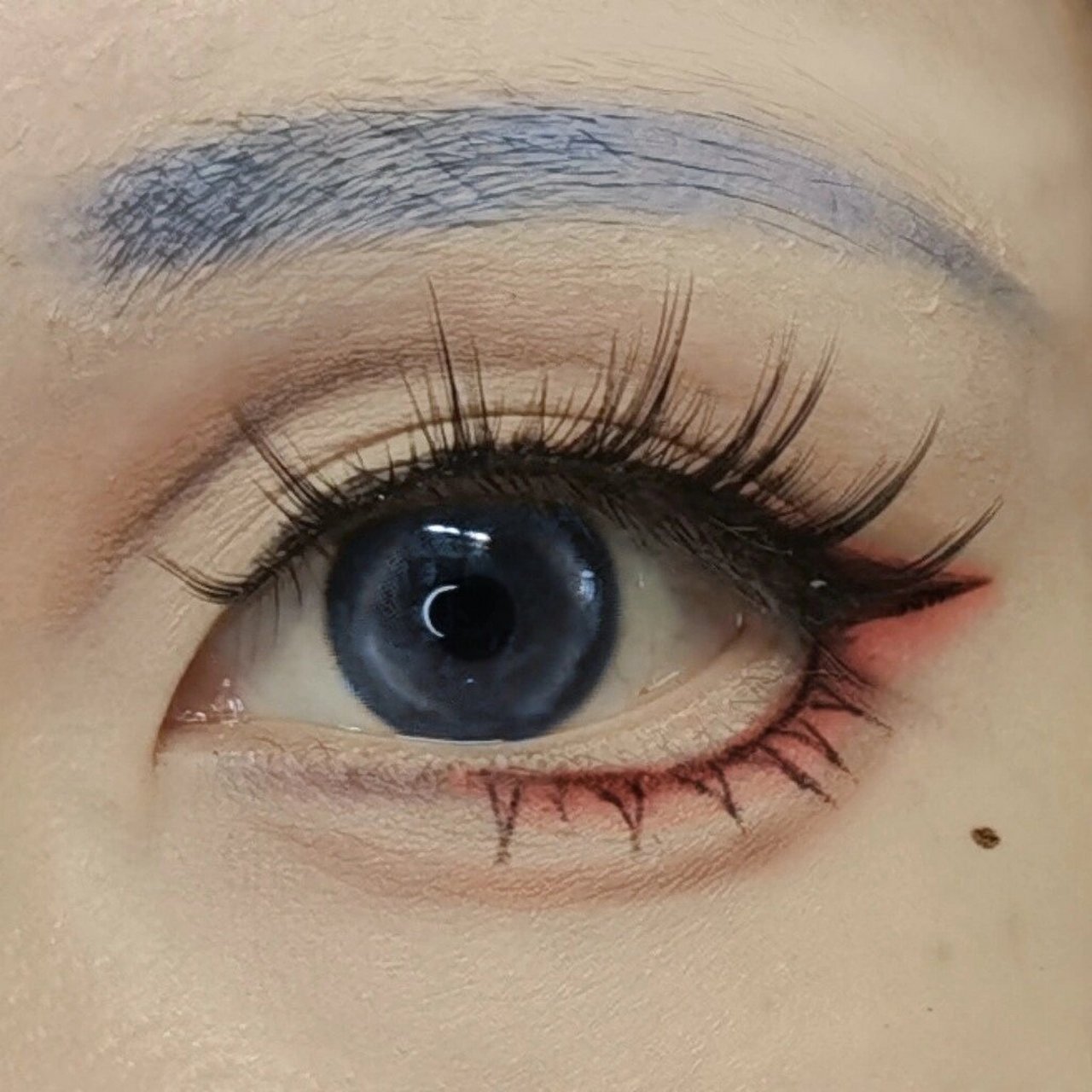 神里绫华cos眼妆 手机好吃妆好吃妆,大概能也算个萌妹万用眼妆,美瞳是