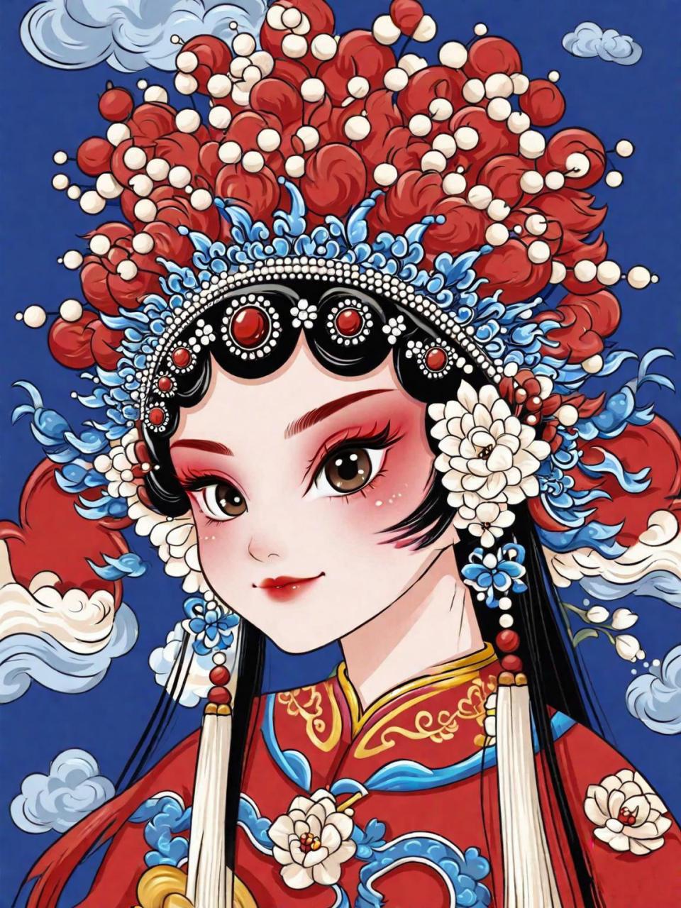 奇域ai | q版花旦 | 国粹京剧