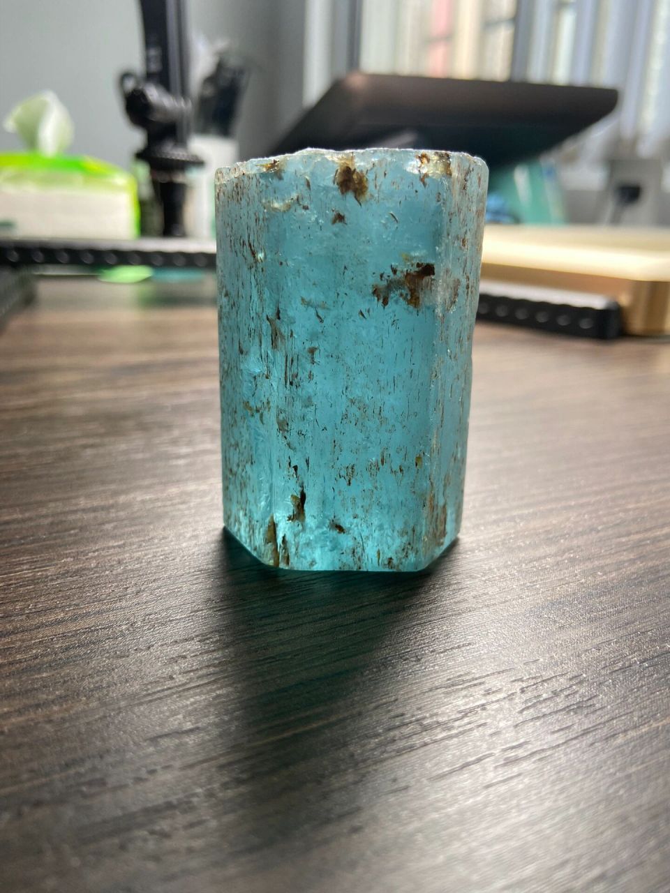 圣玛利亚海蓝宝石原石 海蓝宝石 159.6g    海蓝宝原料