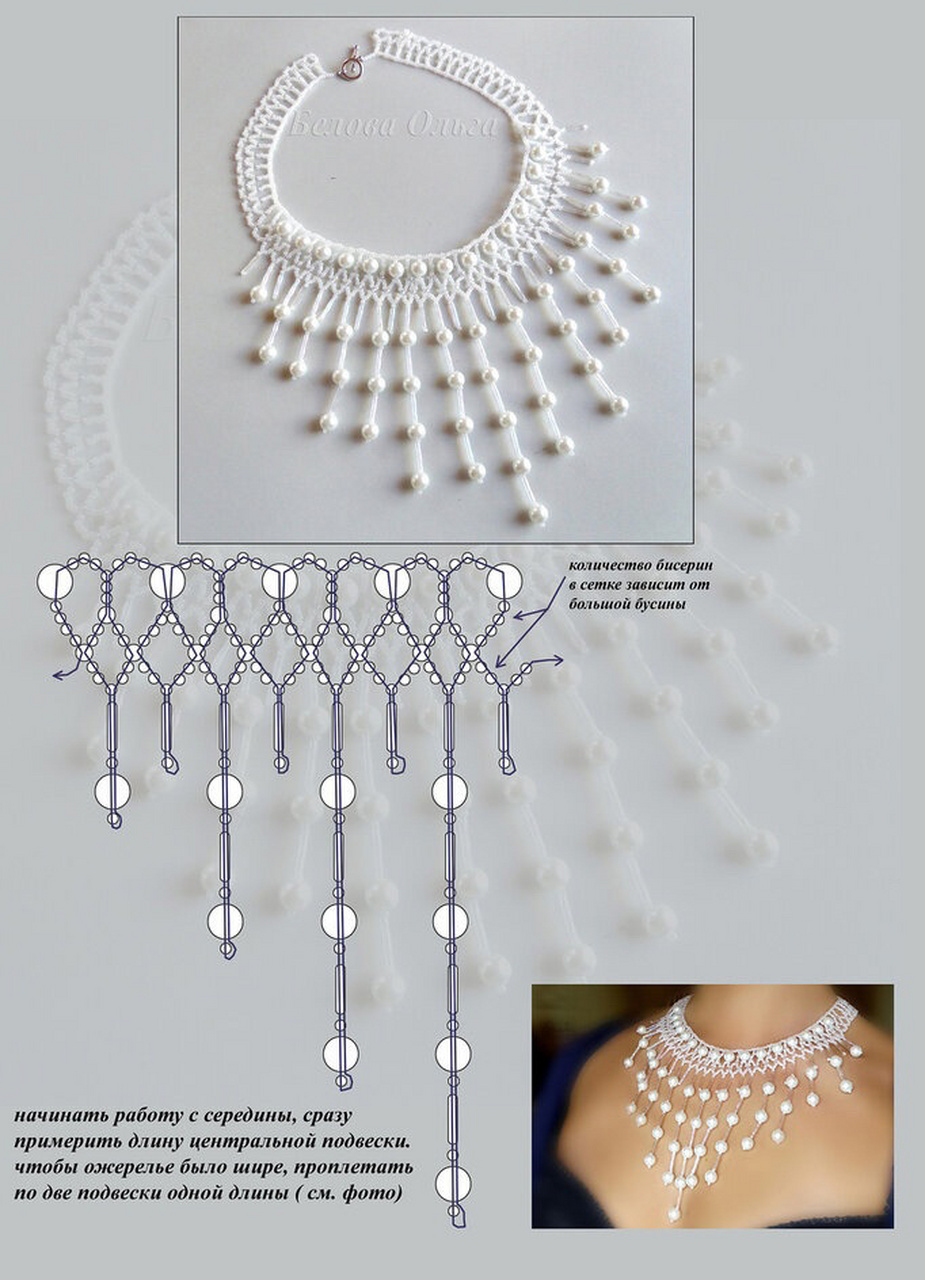 串珠项链图解