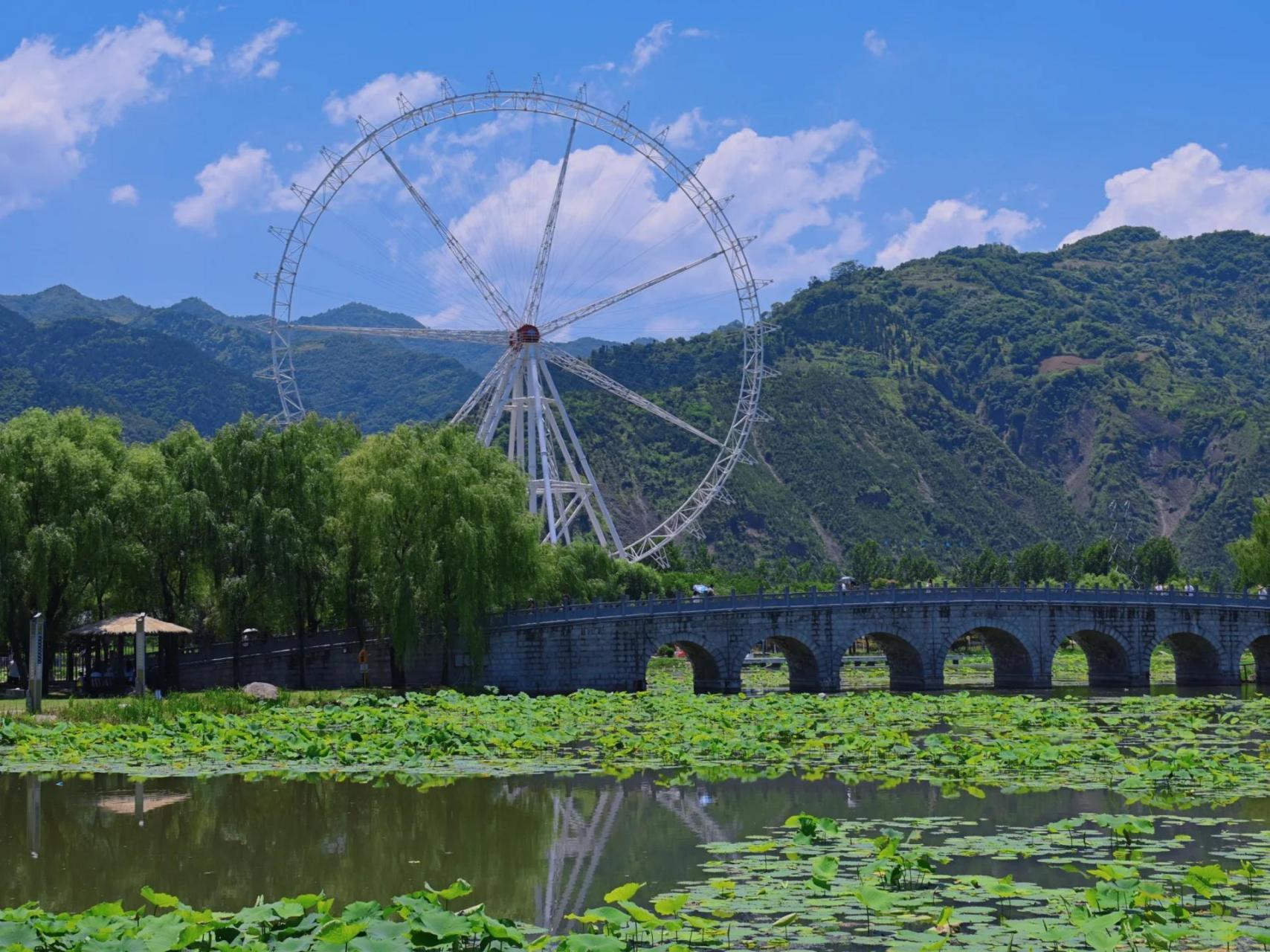 棣花古镇61丹凤 商洛丹凤县的一个大型公园,大部分免费,就看到几朵