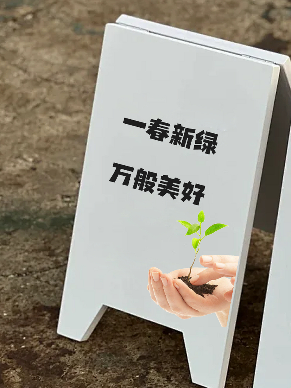 植树标语世世代代图片