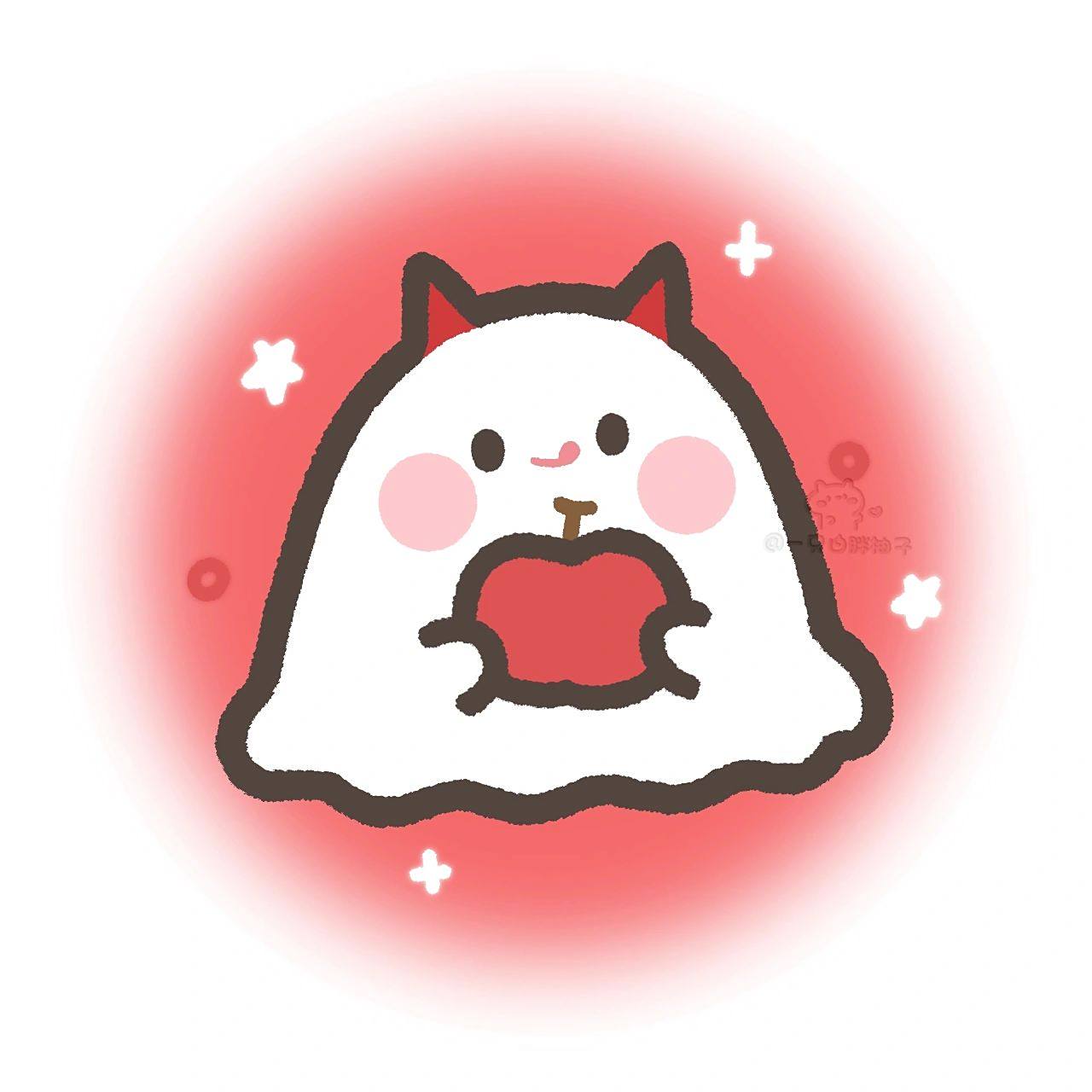 09平面可爱鬼|小幽灵头像 把可爱鬼压扁了