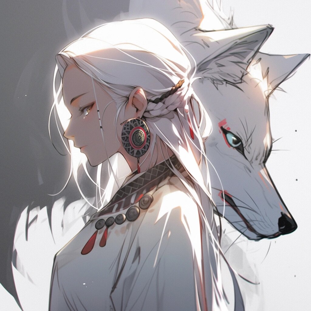 被狼守护的狼族少女系列头像更新