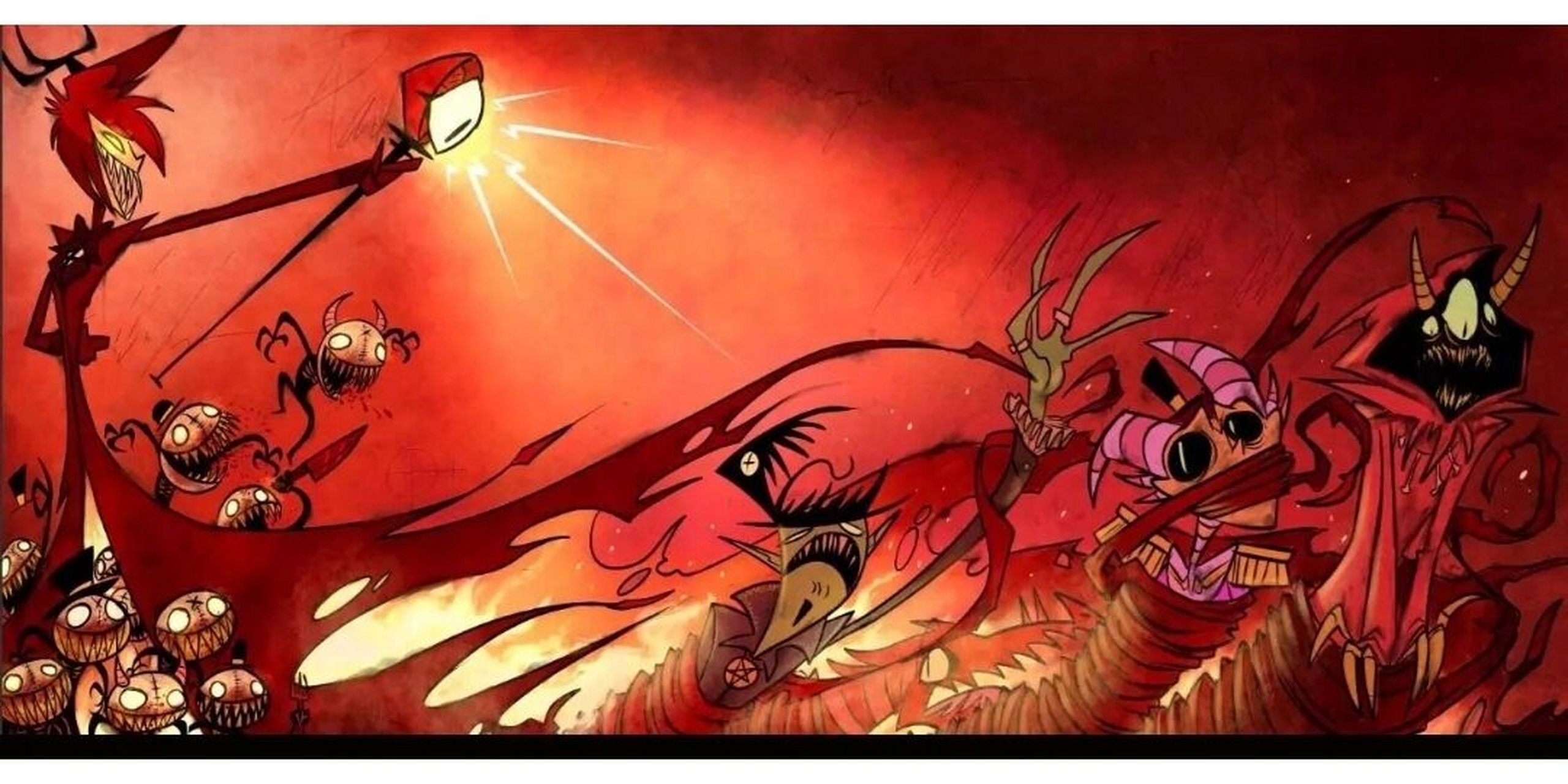 地狱客栈背景图 这是官方画师在地狱客栈试播集出来以后发的试播图