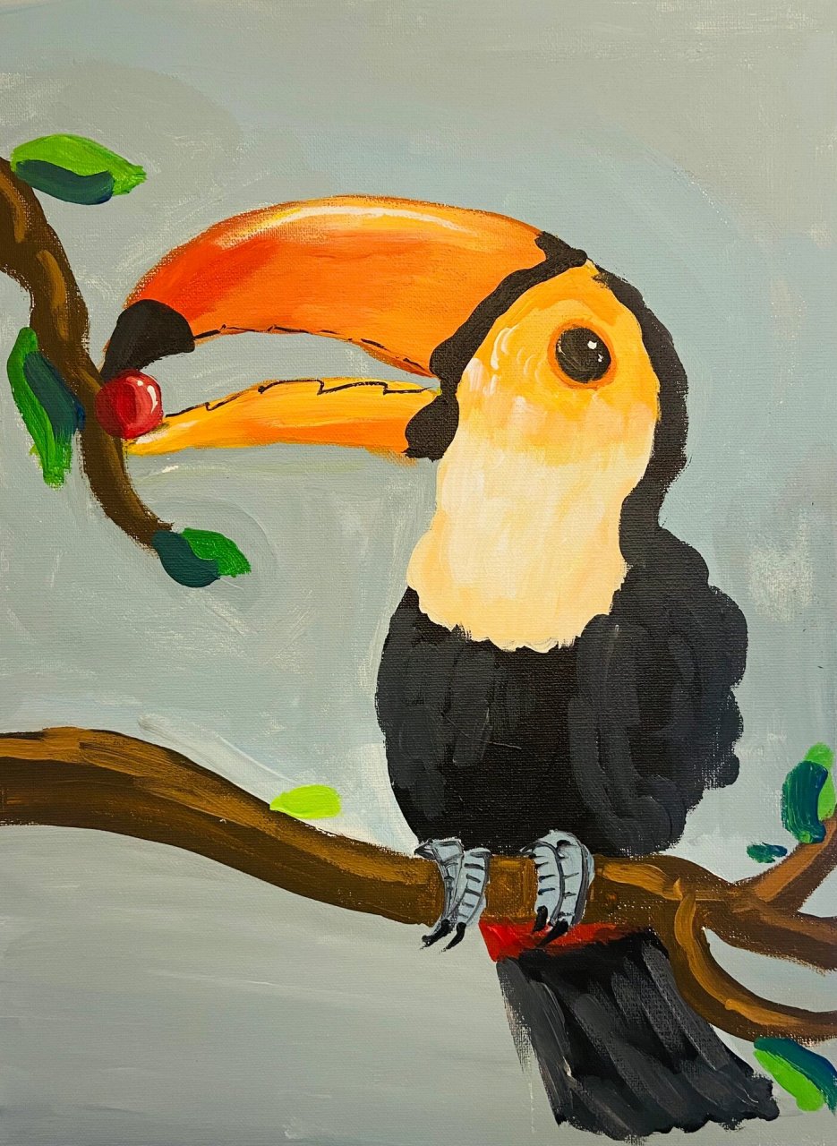 《巨嘴鸟》儿童绘画 所有结束,都不过是另一种开始