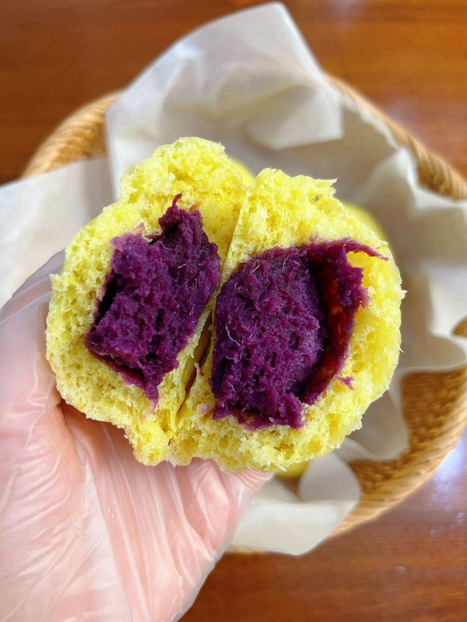 97巨好吃的南瓜紫薯包7515蓬松暄软香甜软糯6015 今天做的