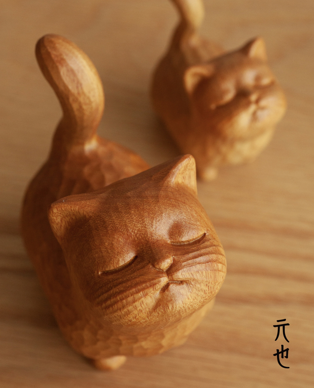去有风的地方同款木雕猫是我们的作品 最近热播的电视剧《去有风的