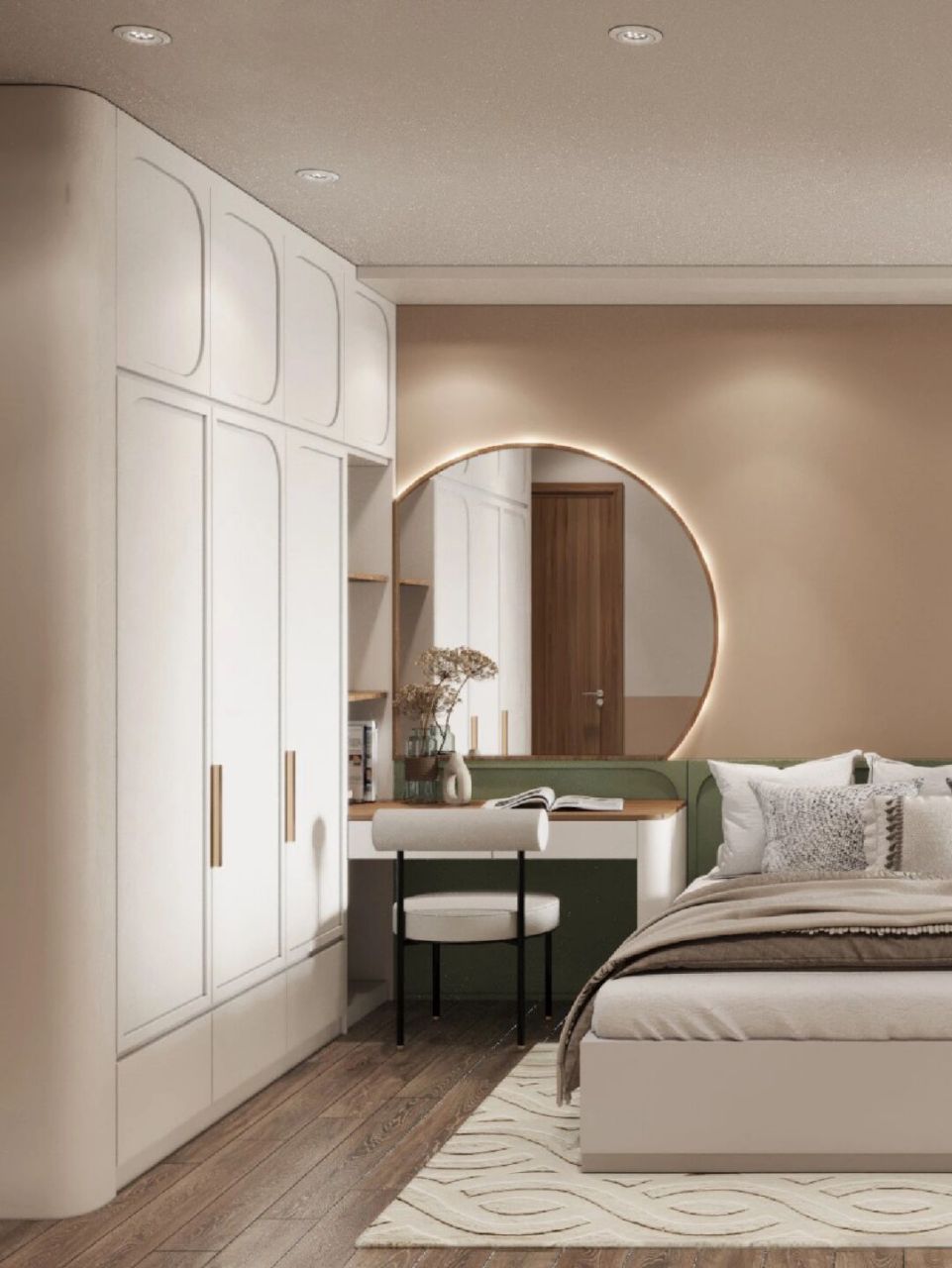 绝美奶油白造型衣柜,狠狠地狙击了我的心～[爱你] .