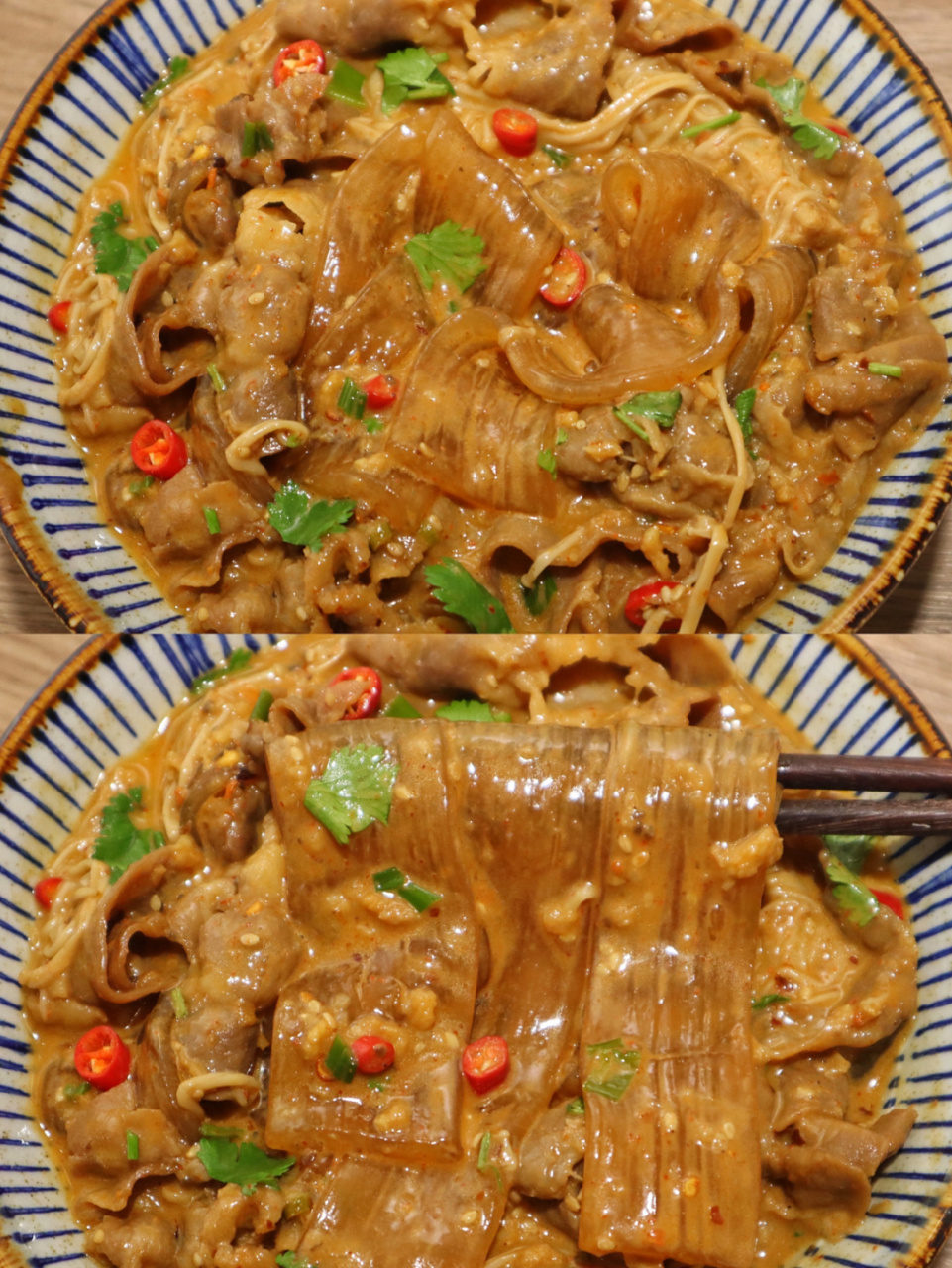真的好好吃,小白也能搞定 95准备食材 肥牛200g 宽粉一包 金针菇100