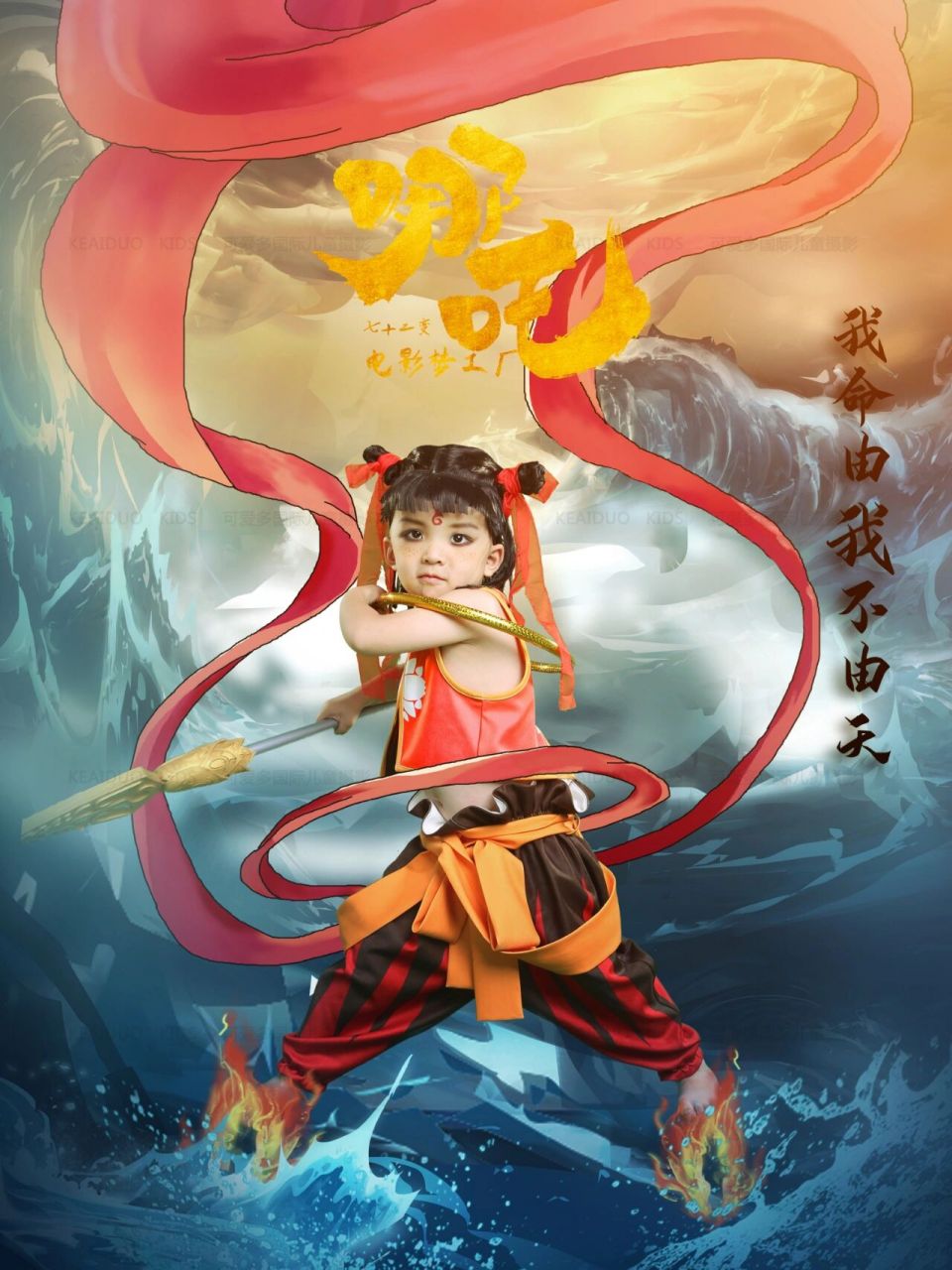 儿童摄影|哪吒之魔童降世 做孩子而是记忆的见证者~当国潮电影风在