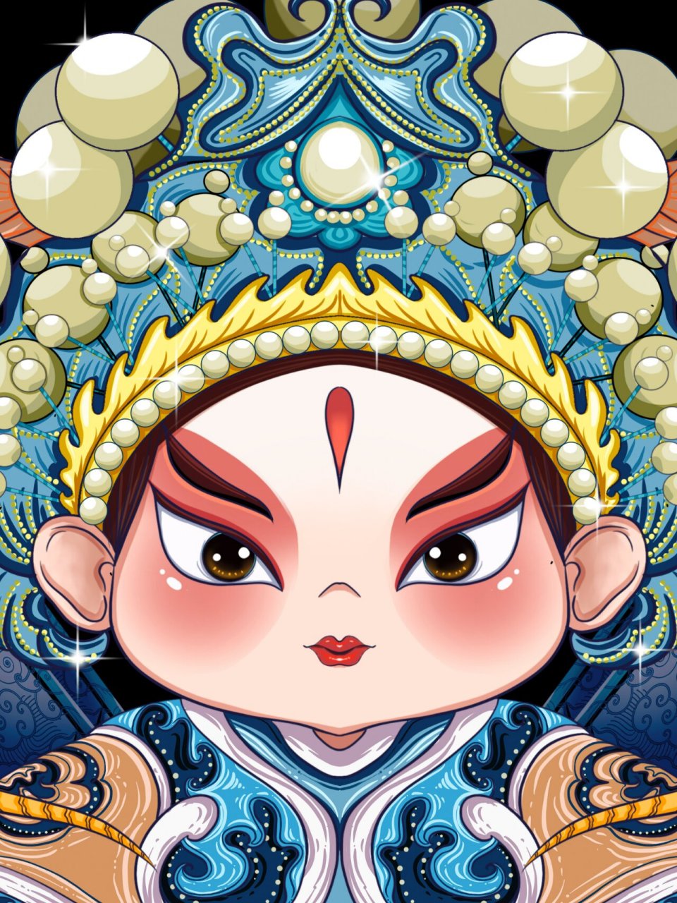 环创素材|中国传统文化之京剧脸谱