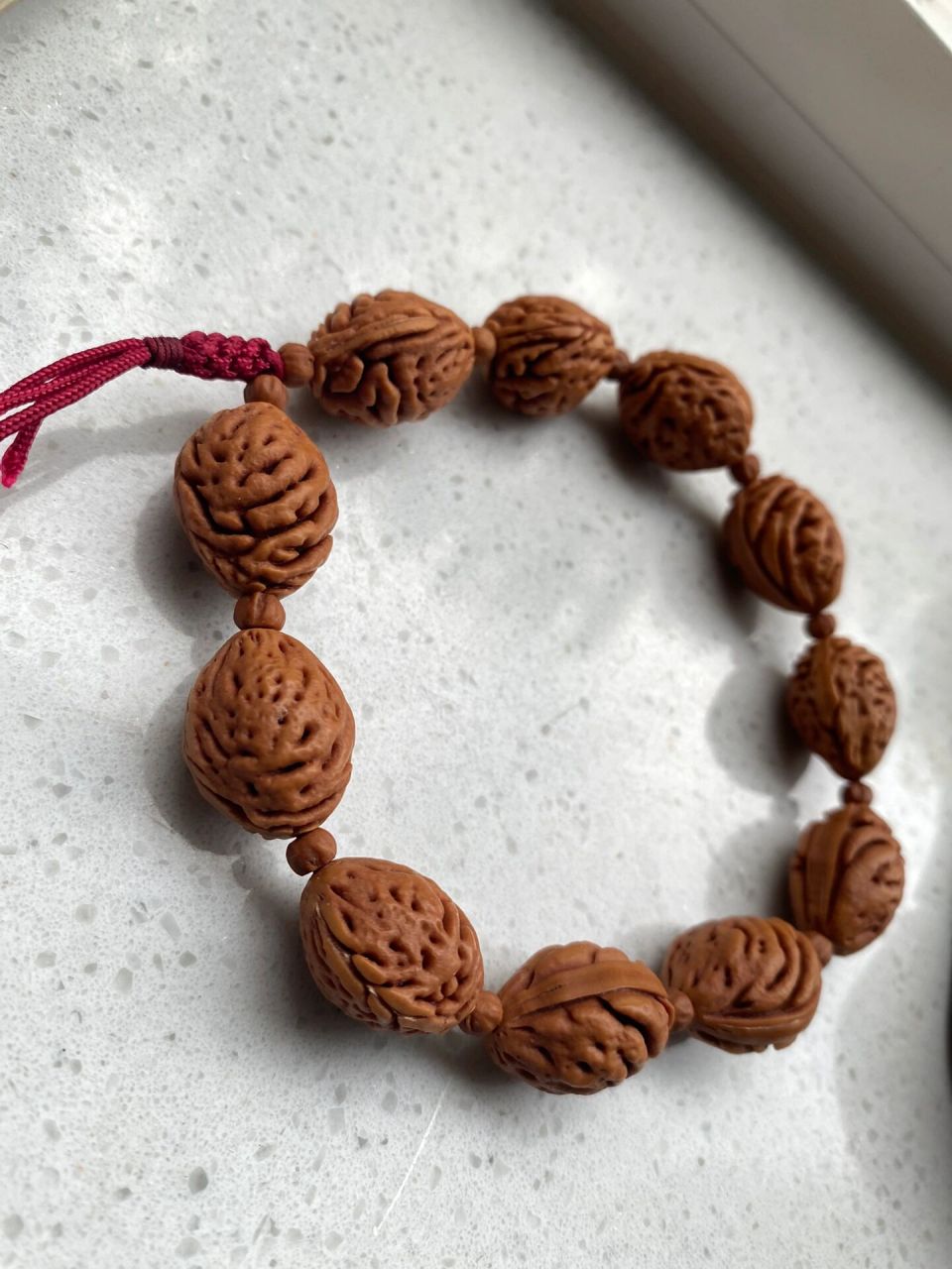 两款碧桃核手串99 皮质纹路自己看98  我自己玩的是这种滴