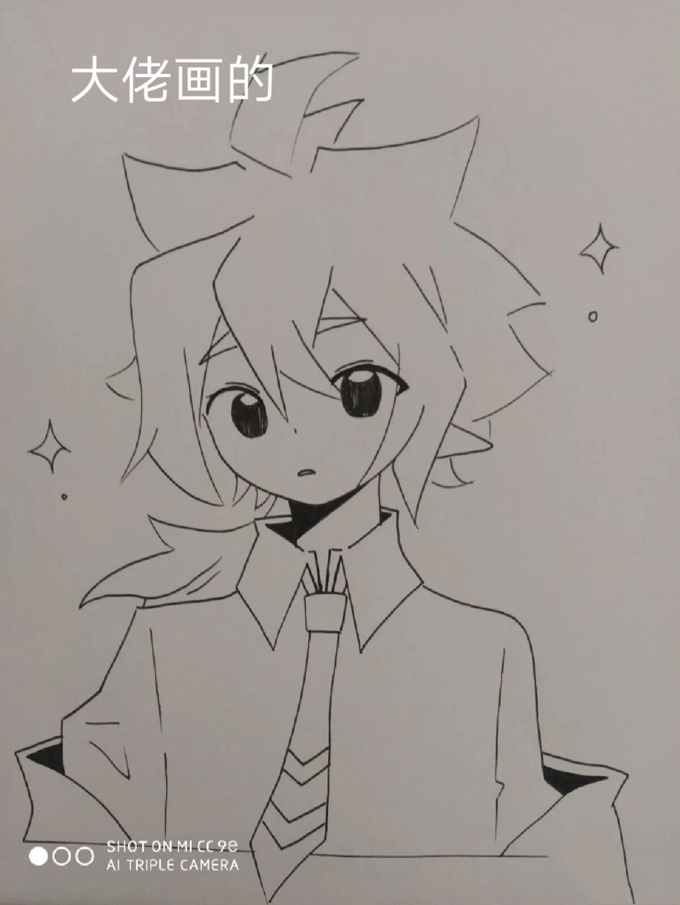 初次用黑笔画 不喜勿喷