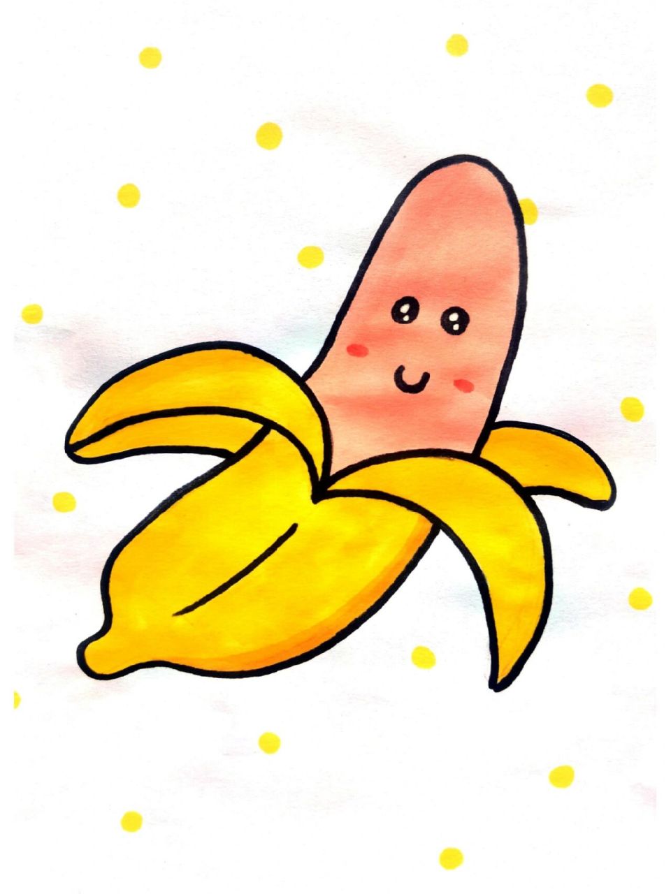 水果简笔画 香蕉简笔画,水果简笔画,收藏起来留给孩子画吧超简单