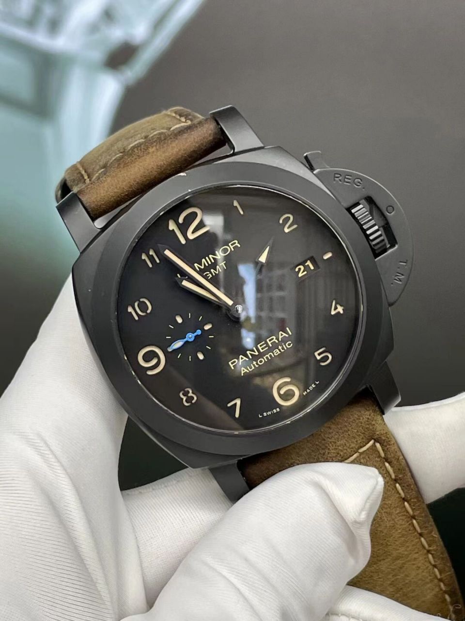 沛纳海pam01441 沛纳海luminor1950系列pam01441自动机械男表,全球