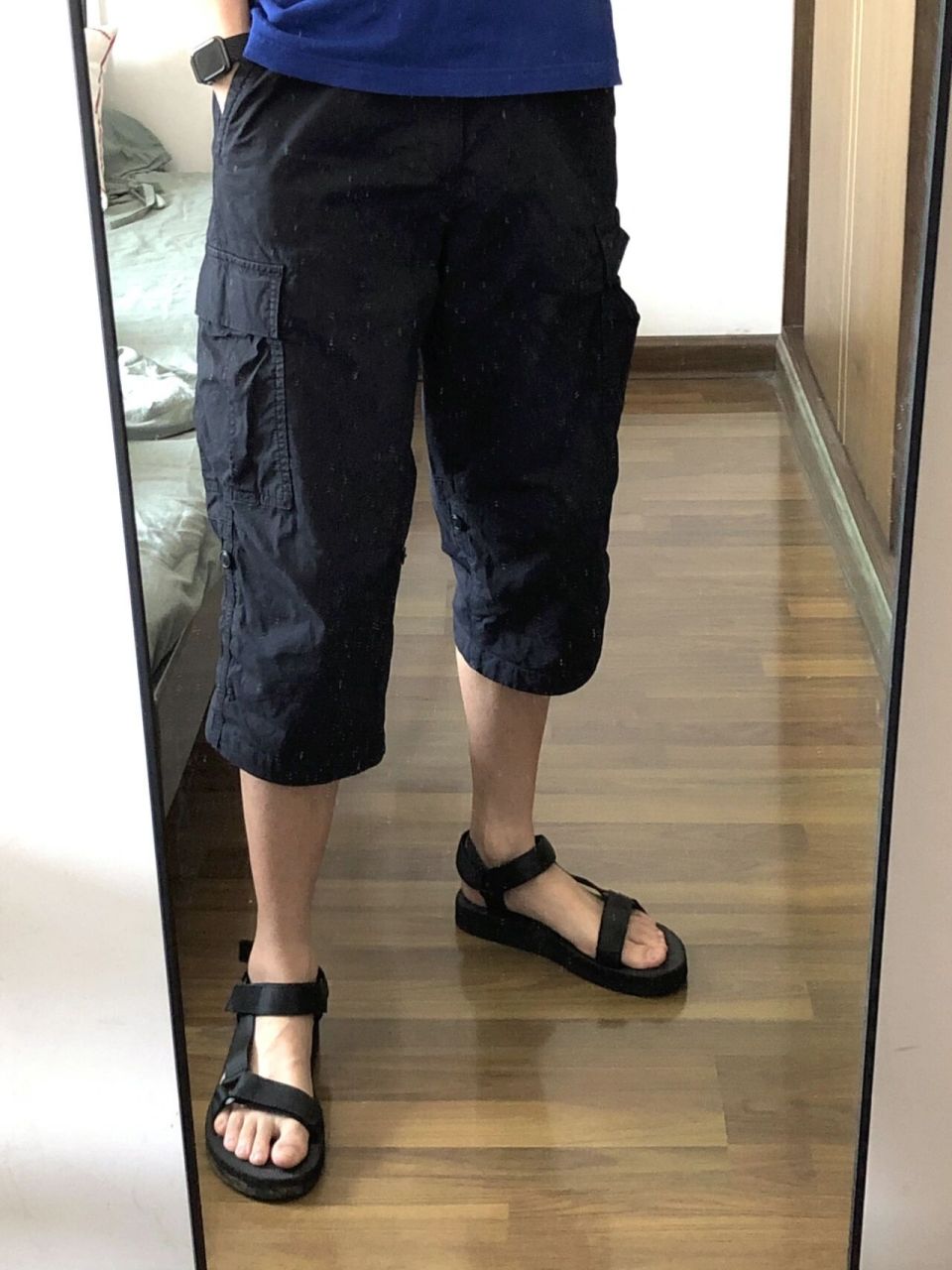 学到了,这么穿显腿短|男生凉鞋穿搭 七分裤该怎么穿捏,好显腿短