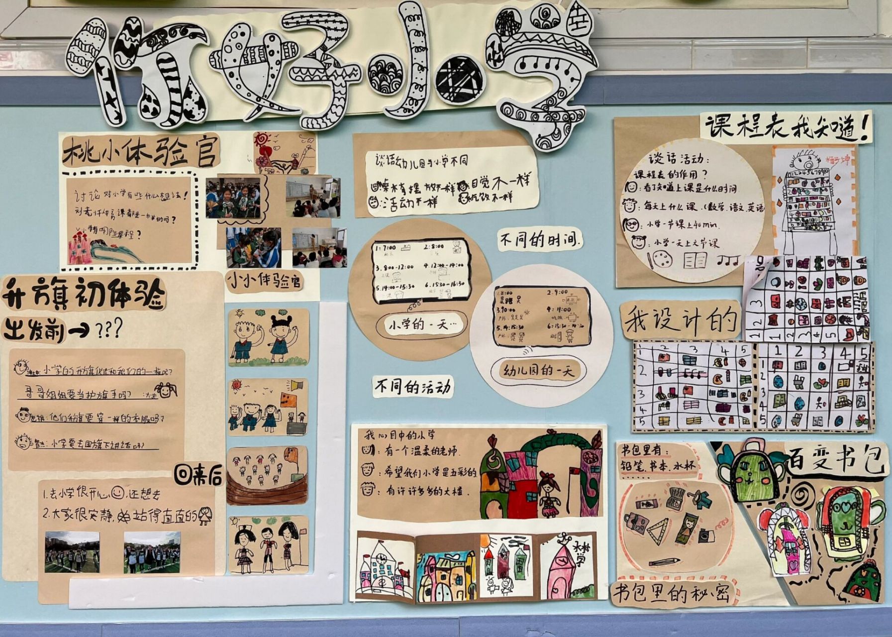 大班主题墙—你好,小学2