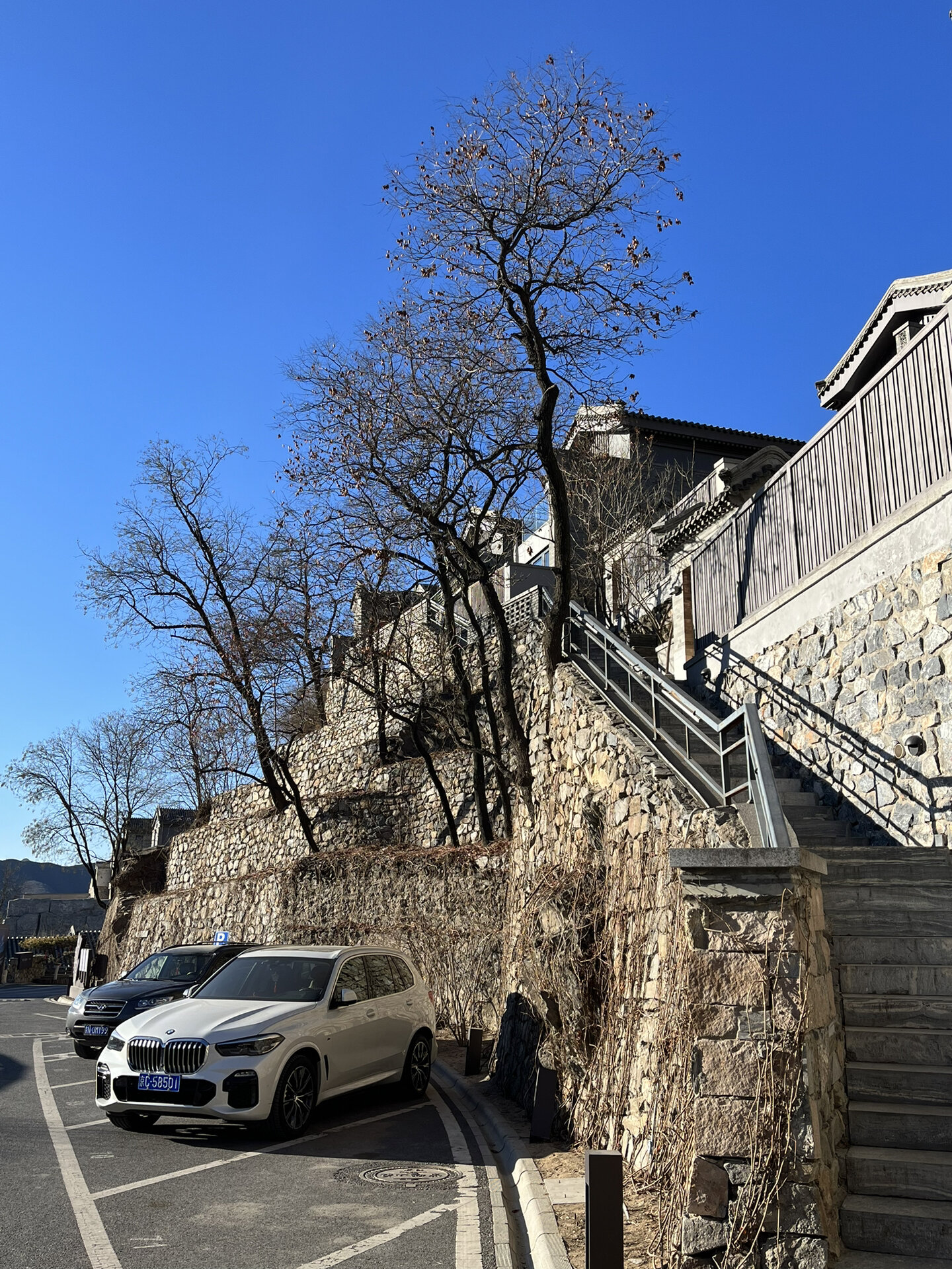 一大片新兴民宿群 整个建筑群叫紫阳山庄,被不同民宿品牌承包下来