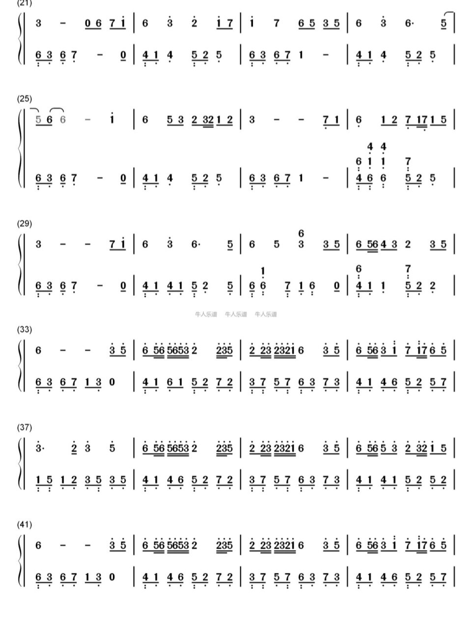 《windy hill》双手简谱