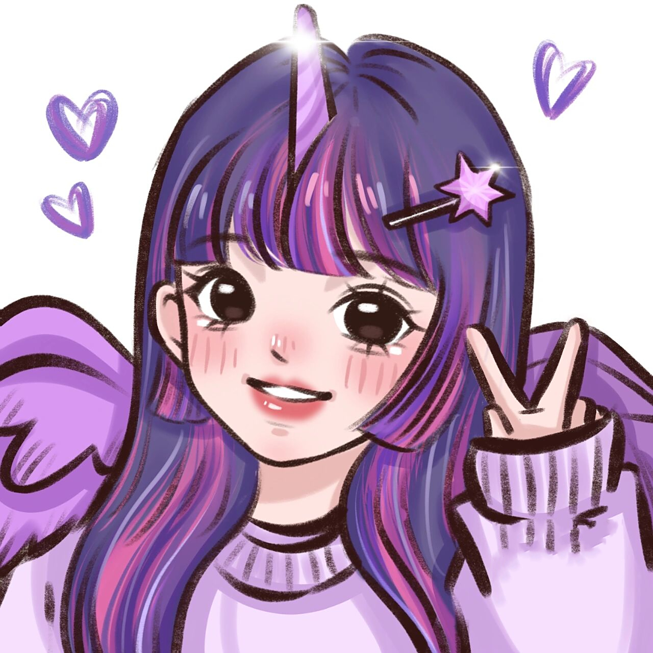 may风头像|浅画一下紫悦拟人 终于抽空画了紫悦大美女 喜欢自取,不可