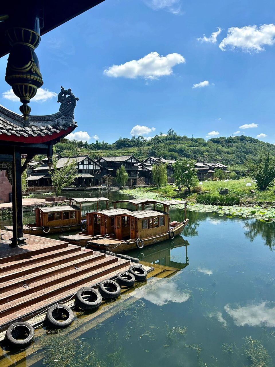 四川小江南 李庄古镇 川蜀江南水乡 宜宾月亮田风景区的李庄古镇 浓浓