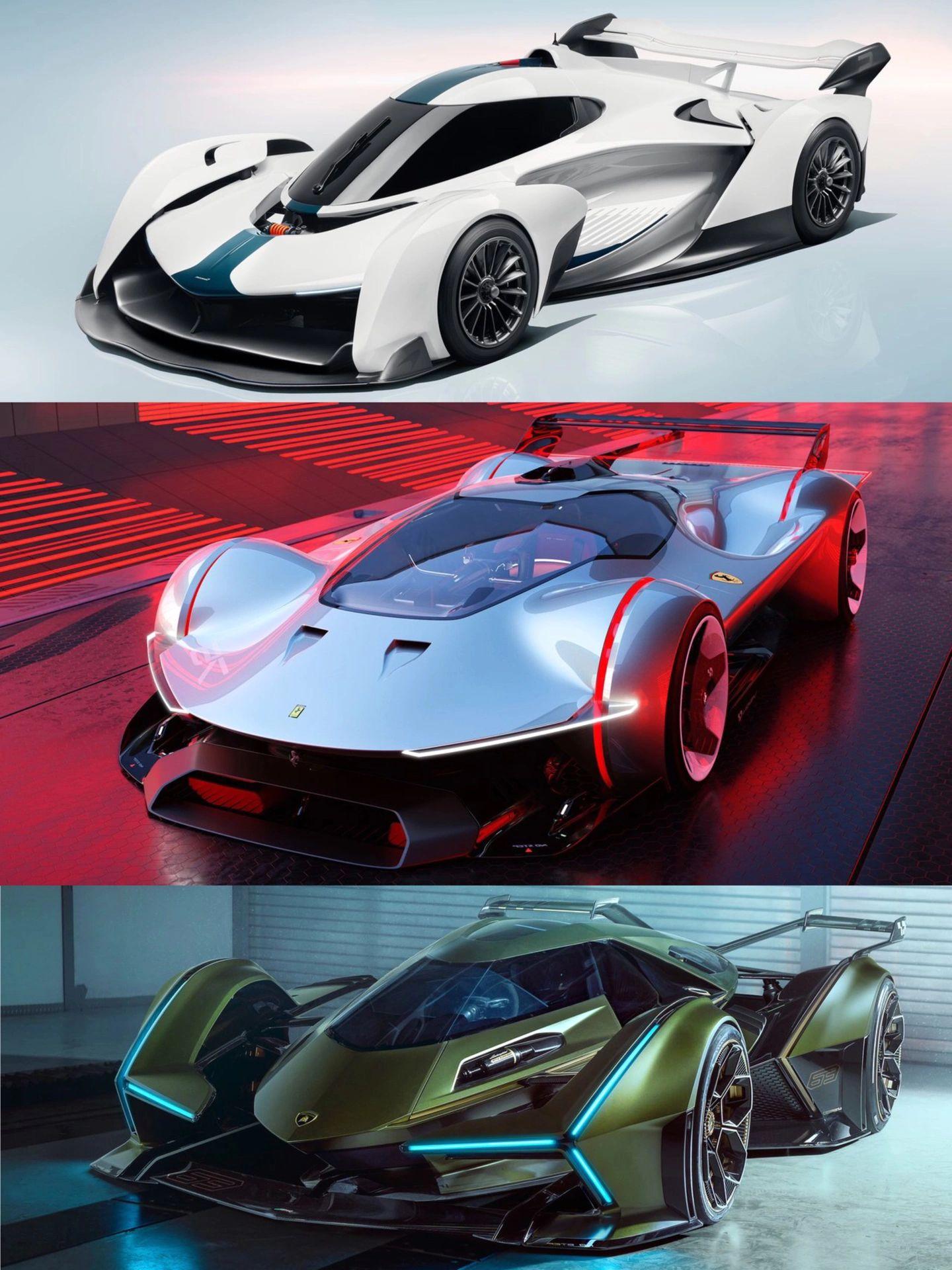 supercar御三家打造的"单座概念车"哪一款更符合你对未来超跑的幻想