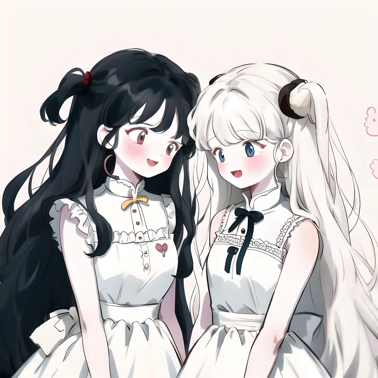 十二星座头像/双子座♊️/双生女生可爱头像