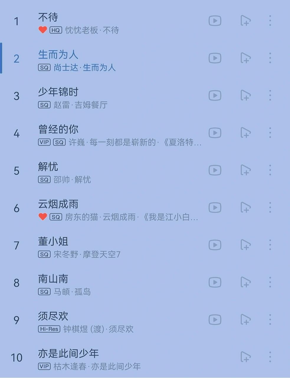 民谣歌单推荐601550首民谣9090一起听啦 这一期是民谣歌单