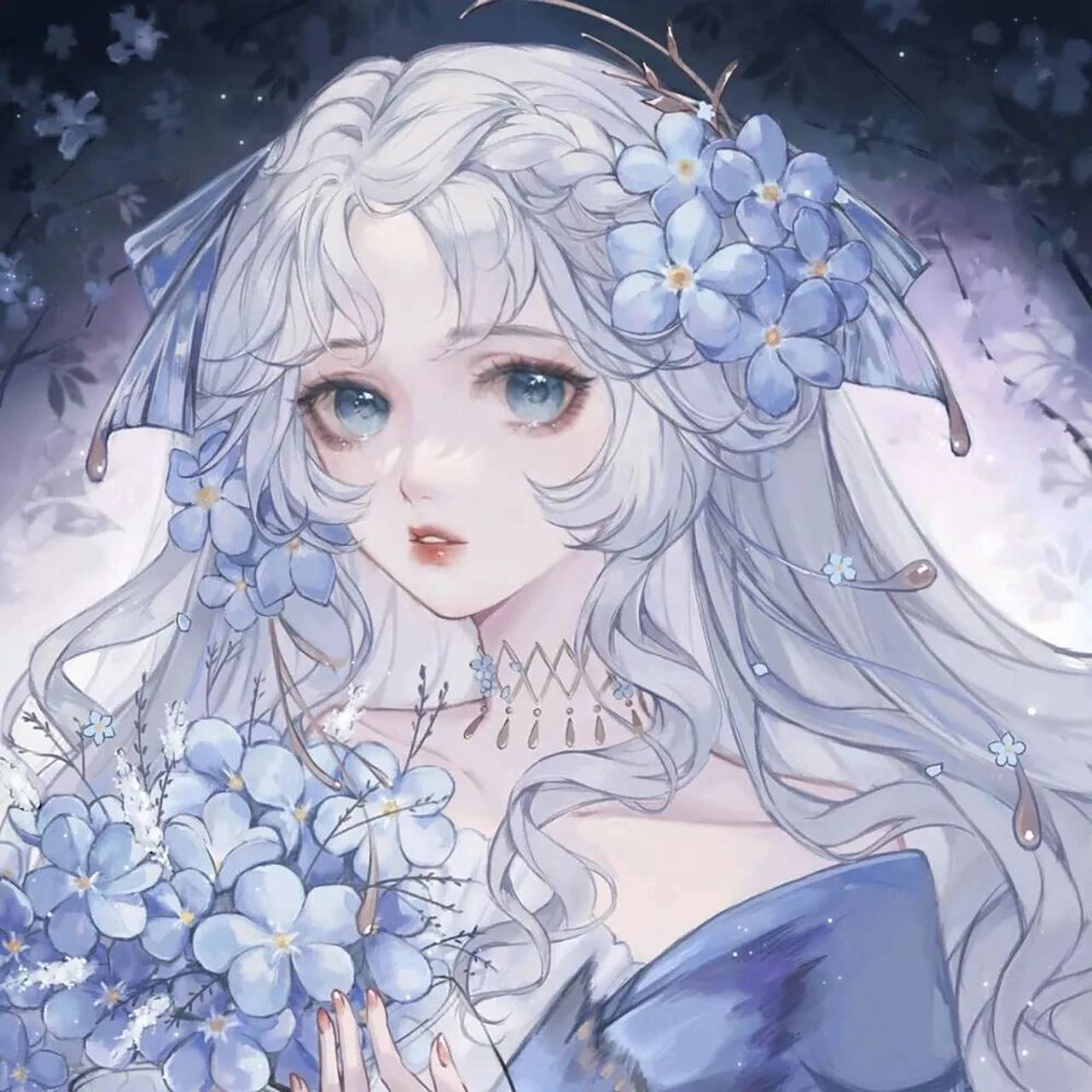 仙气宫廷少女唯美漂亮动漫女生头像(1)