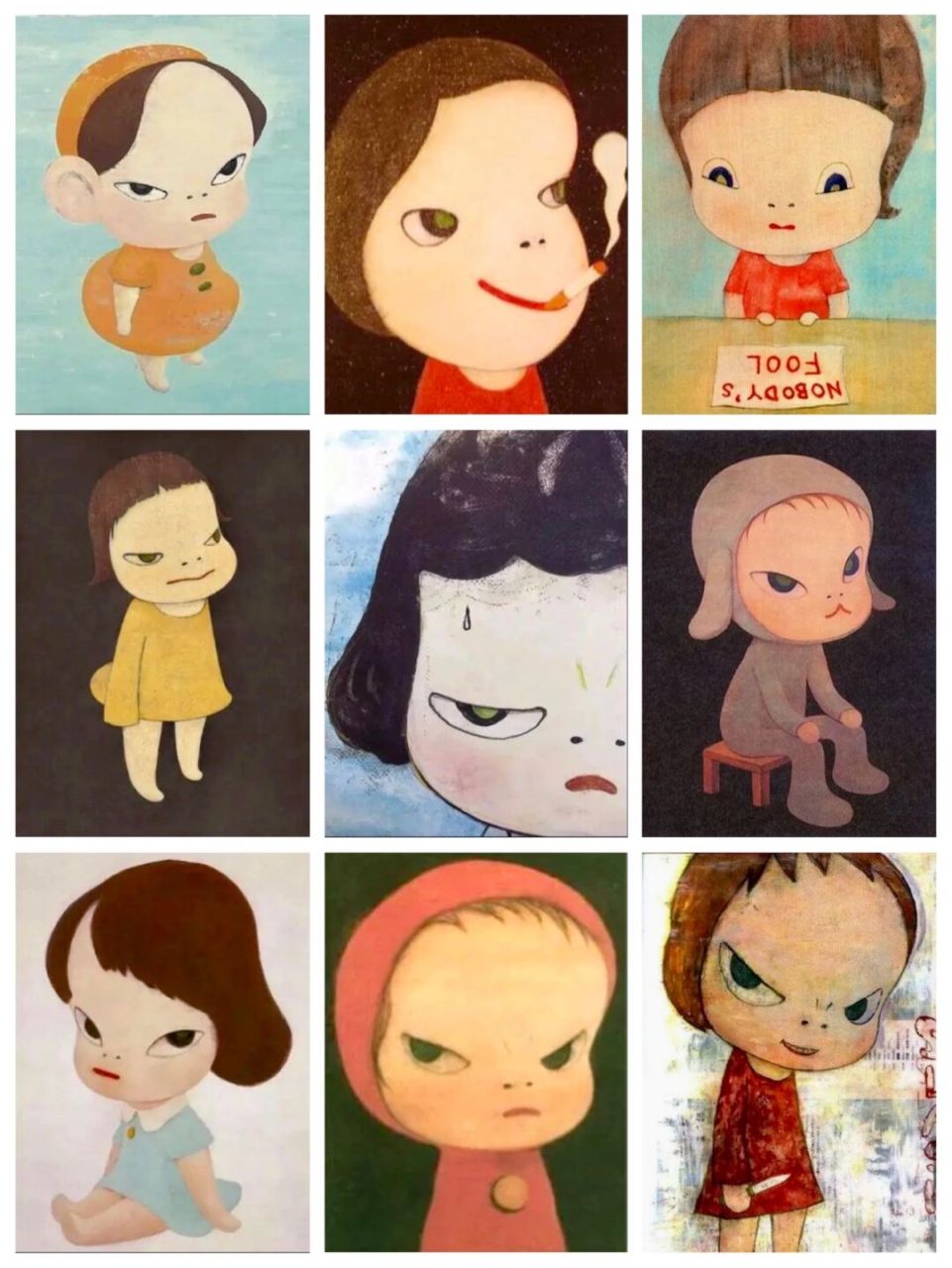 奈良美智 ( yoshitomo nara) ,出生于日本青森县弘前市,日本现今著名