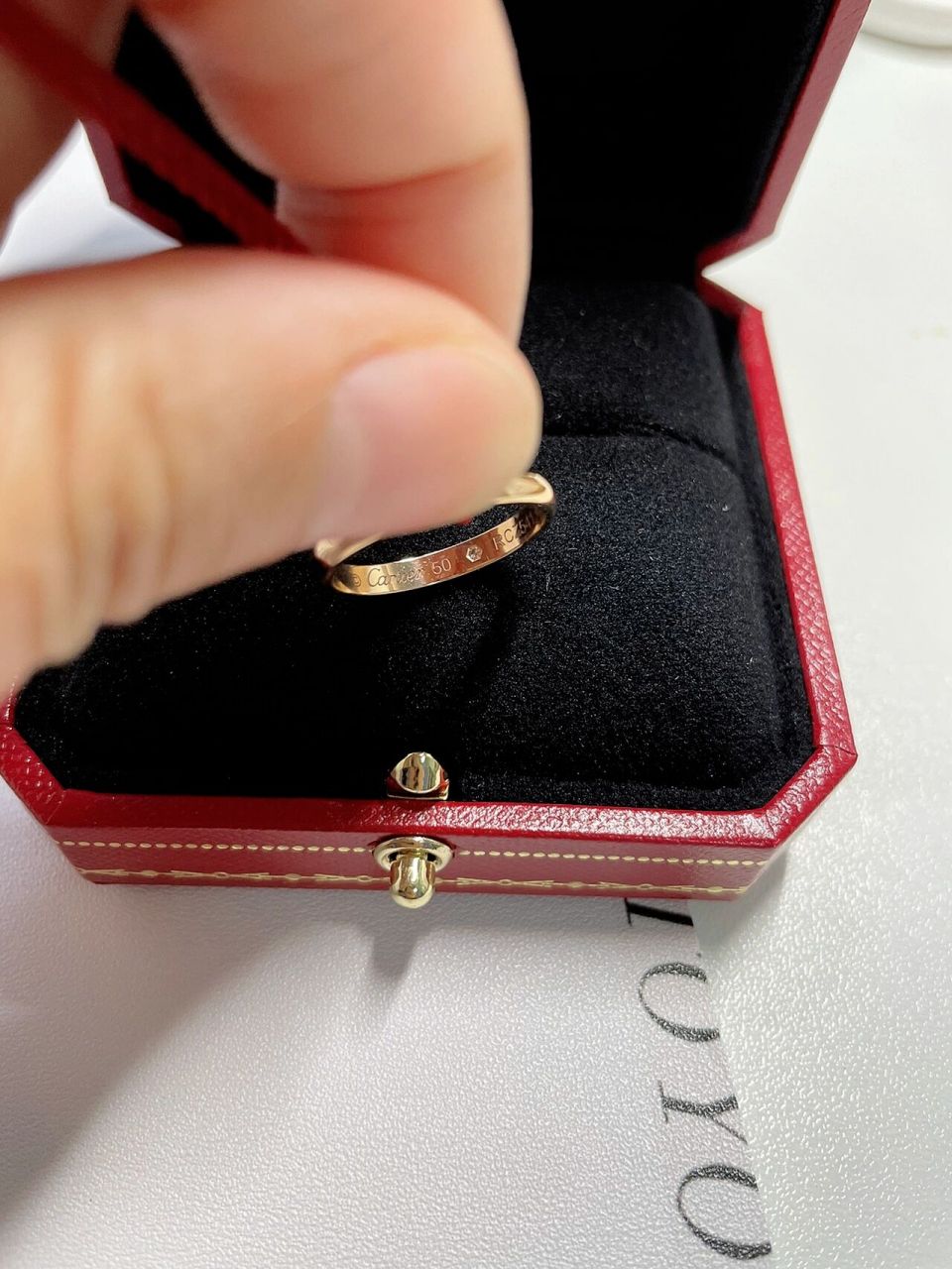 卡地亚cartier 1895系列对戒 开箱后续 开箱后续来啦!